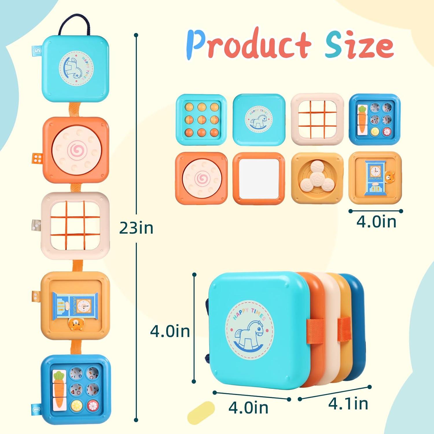 Tablero Ocupado Montessori MTTIERY 4x23 cm para Niños 18+ Meses