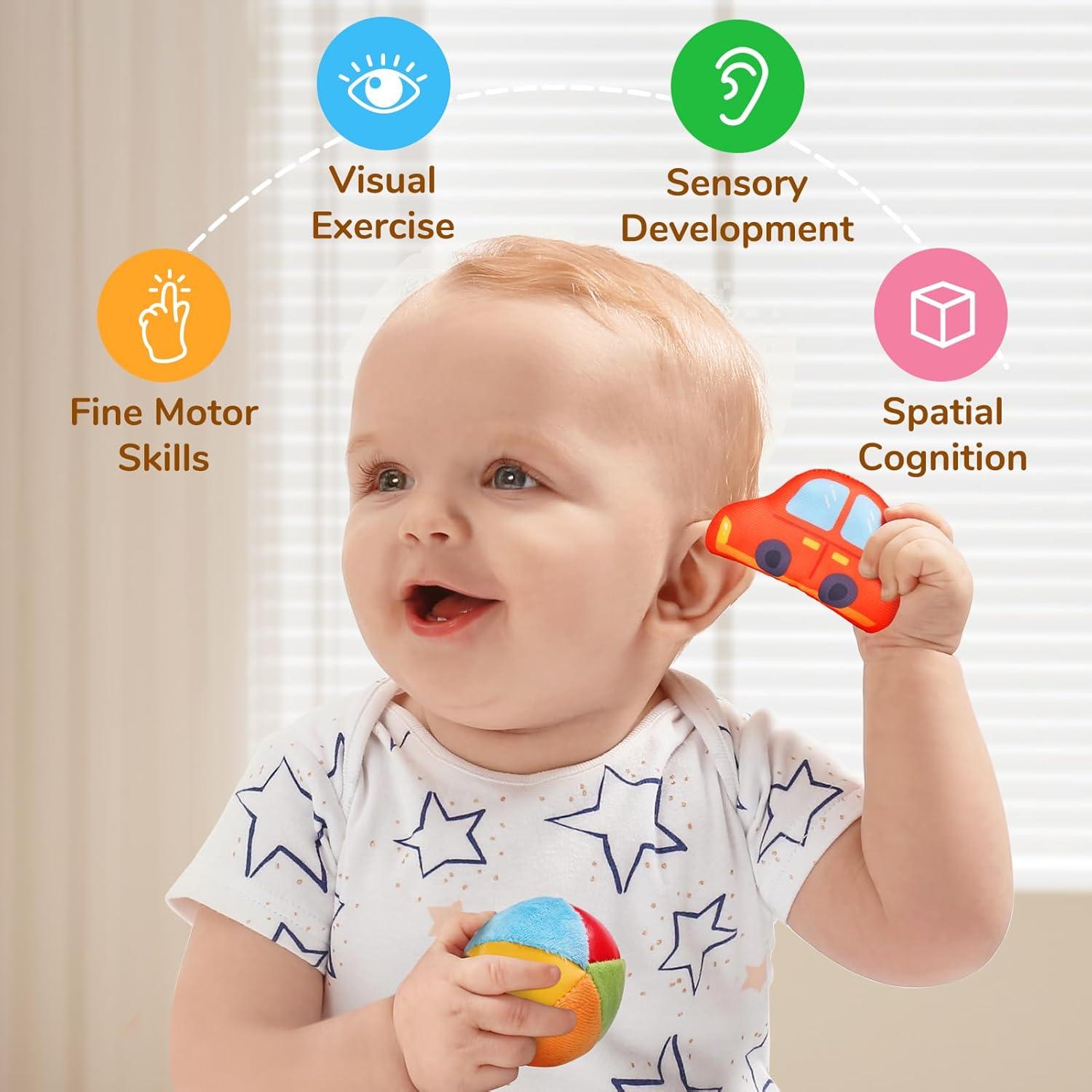 Caja Suave Misteriosa JoyCat con 10 Juguetes Sensoriales para Bebés