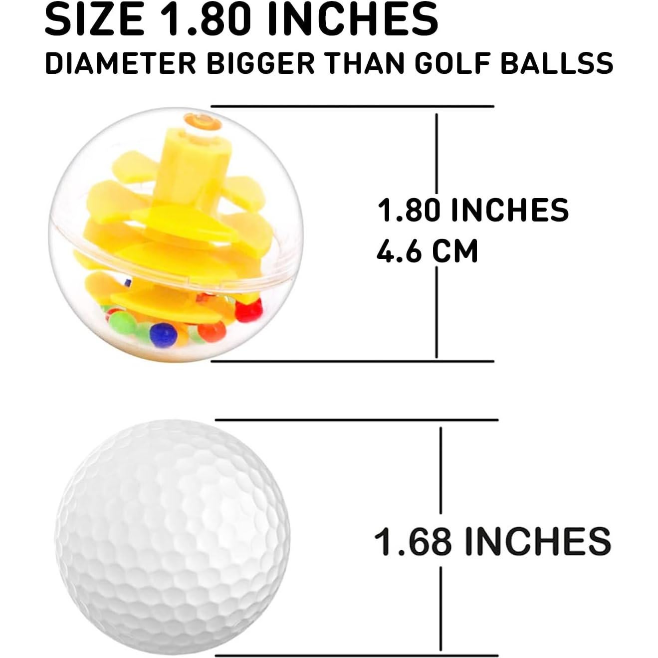 6 Pelotas de Sonajero WEofrecemosloqueQUIERES - 4.57 cm Seguras