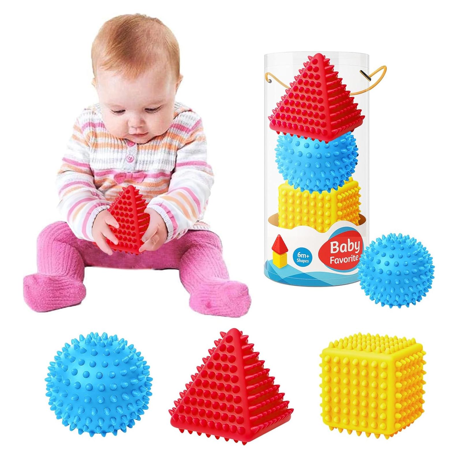 Bolas Sensoriales para Bebés ROHSCE - Juguetes Texturizados 6-12 Meses