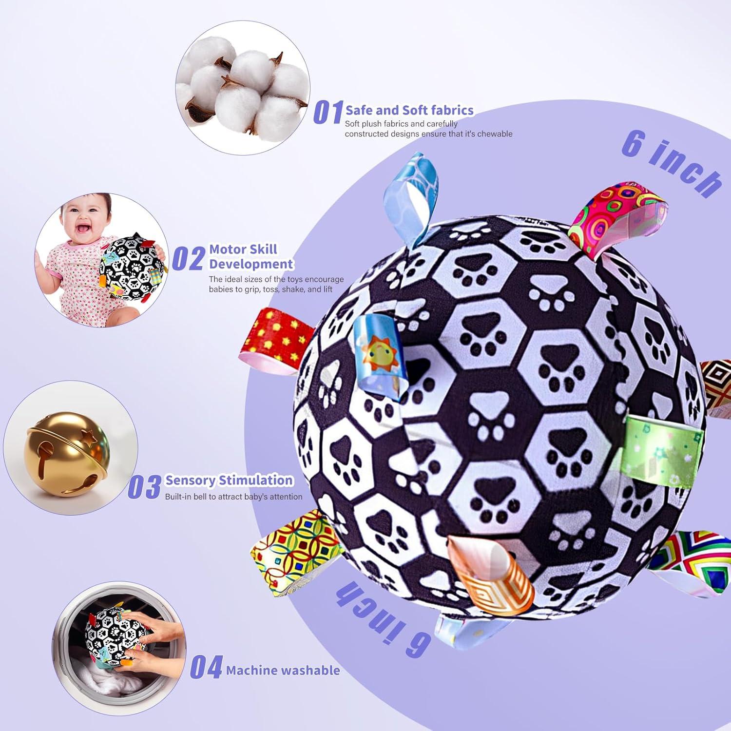 Juguetes Sensoriales Montessori Starrykids en Blanco y Negro