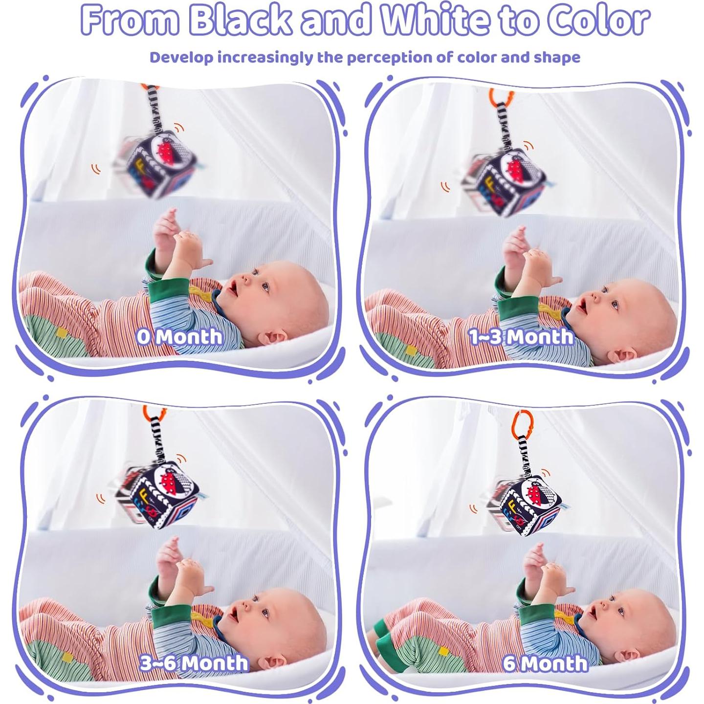 Juguetes Sensoriales Montessori Starrykids en Blanco y Negro