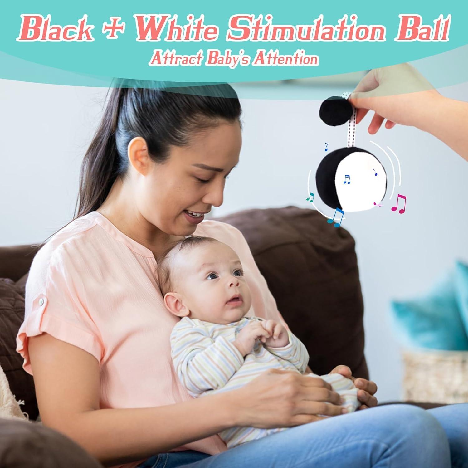 Set de Juguetes Sensoriales Vocheer 21 Piezas para Bebés 0-3 Meses