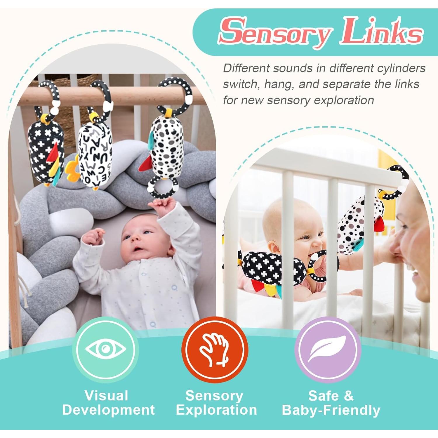 Set de Juguetes Sensoriales Vocheer 21 Piezas para Bebés 0-3 Meses