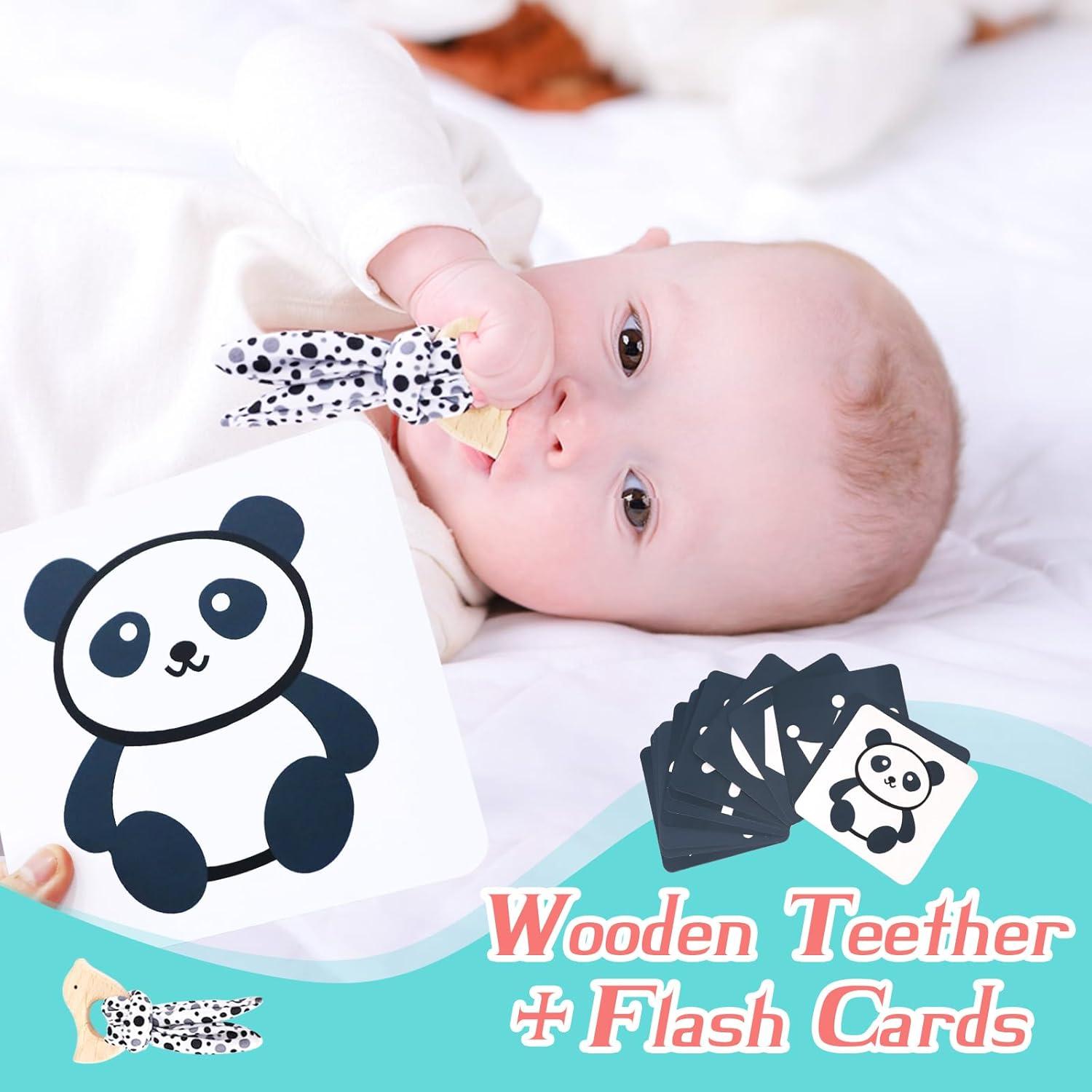 Set de Juguetes Sensoriales Vocheer 21 Piezas para Bebés 0-3 Meses