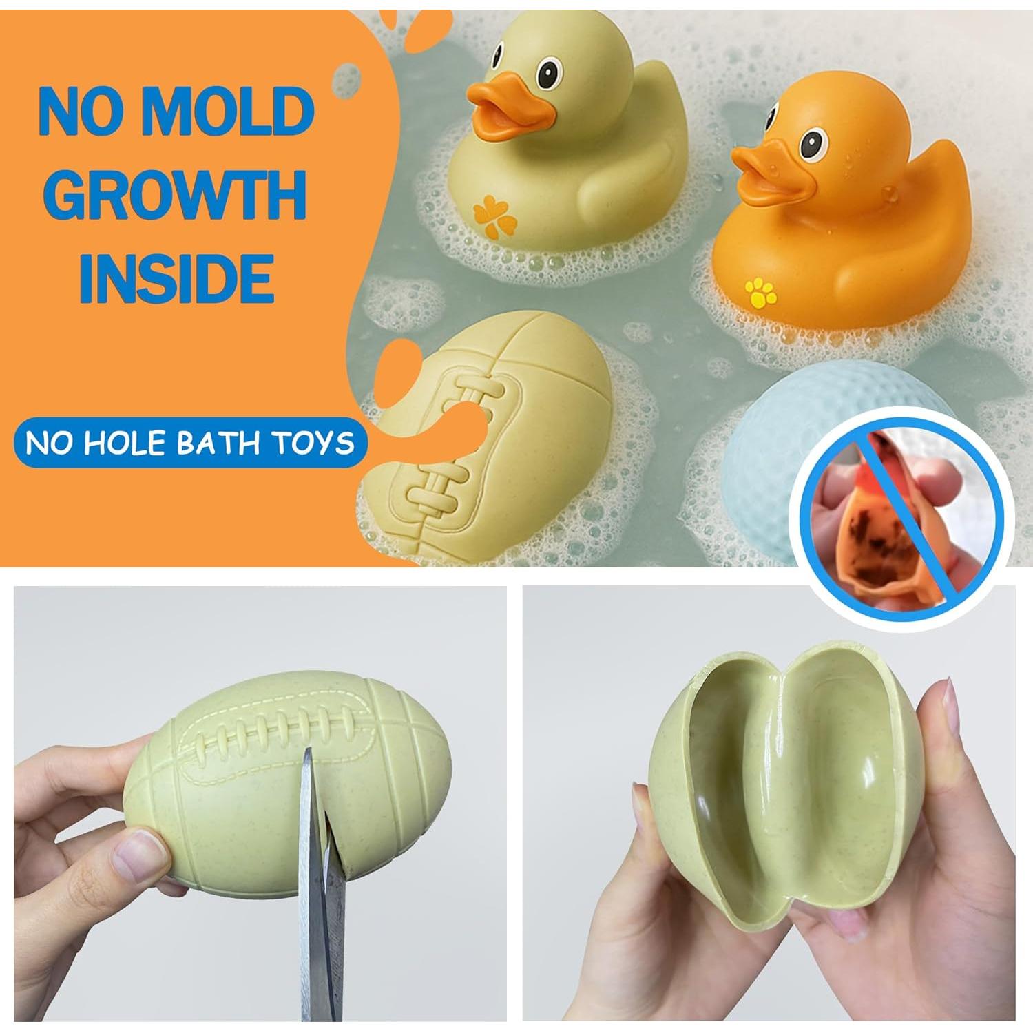 Juguetes de Baño para Bebés ROHSCE - Patitos y Bolas Sensoriales