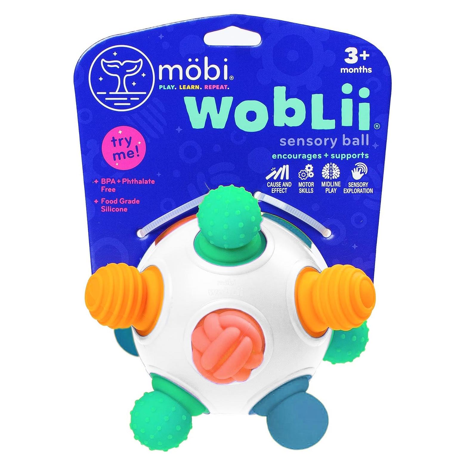 Juguete Sensorial Mobi Woblii Platinum para Bebés 3+ Meses
