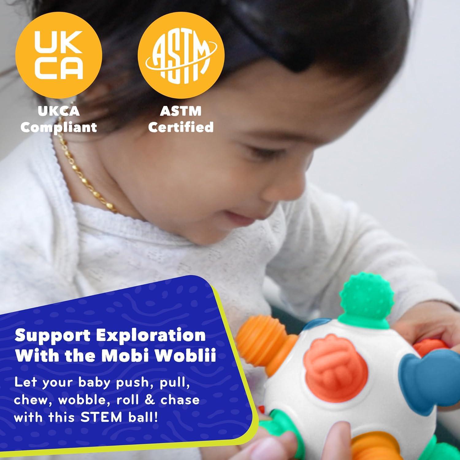 Juguete Sensorial Mobi Woblii Platinum para Bebés 3+ Meses