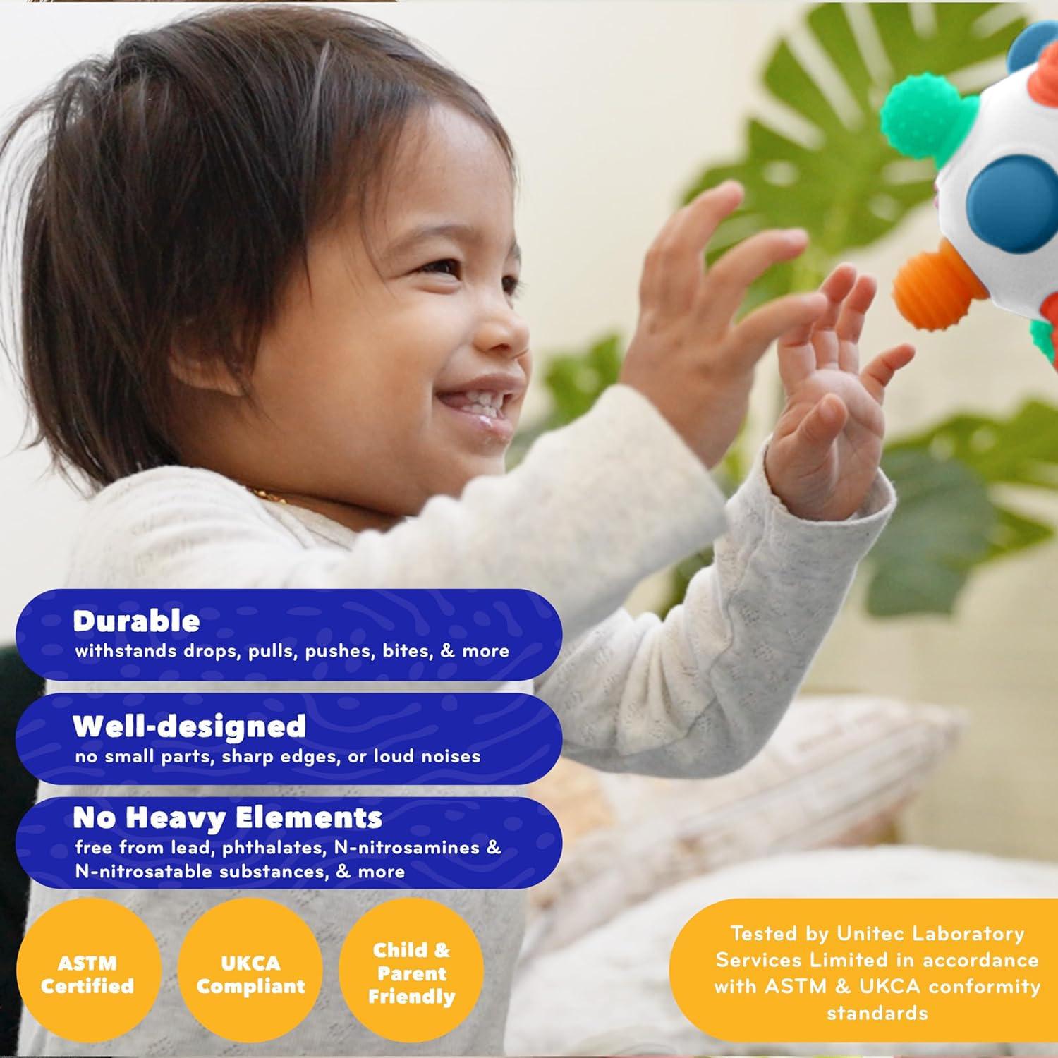 Juguete Sensorial Mobi Woblii Platinum para Bebés 3+ Meses