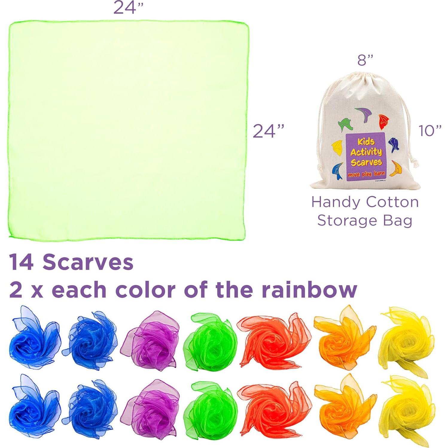 Bufandas de Malabarismo para Niños Covelico - 14 Piezas