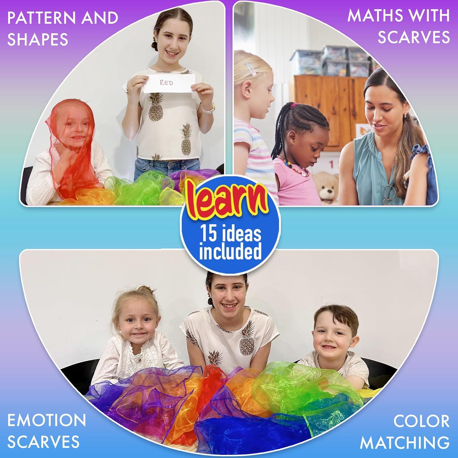 Bufandas de Malabarismo para Niños Covelico - 14 Piezas