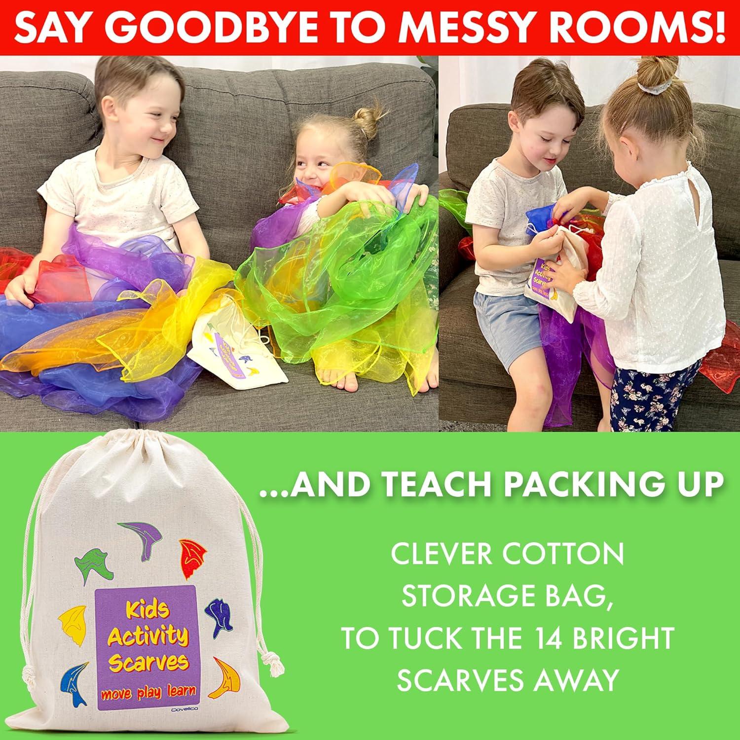 Bufandas de Malabarismo para Niños Covelico - 14 Piezas