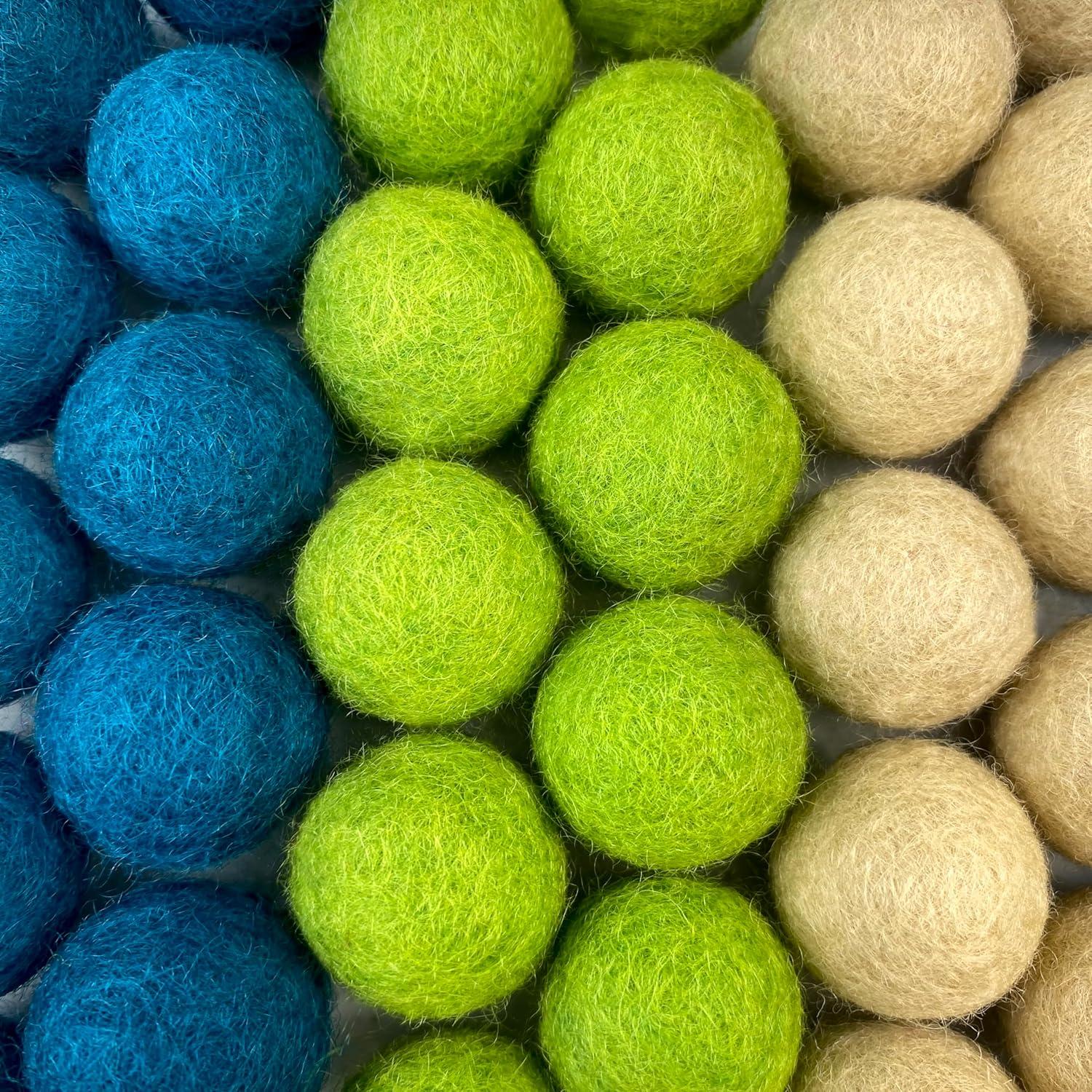 Pompones de Fieltro Hechos a Mano Island Cove - 50 Piezas