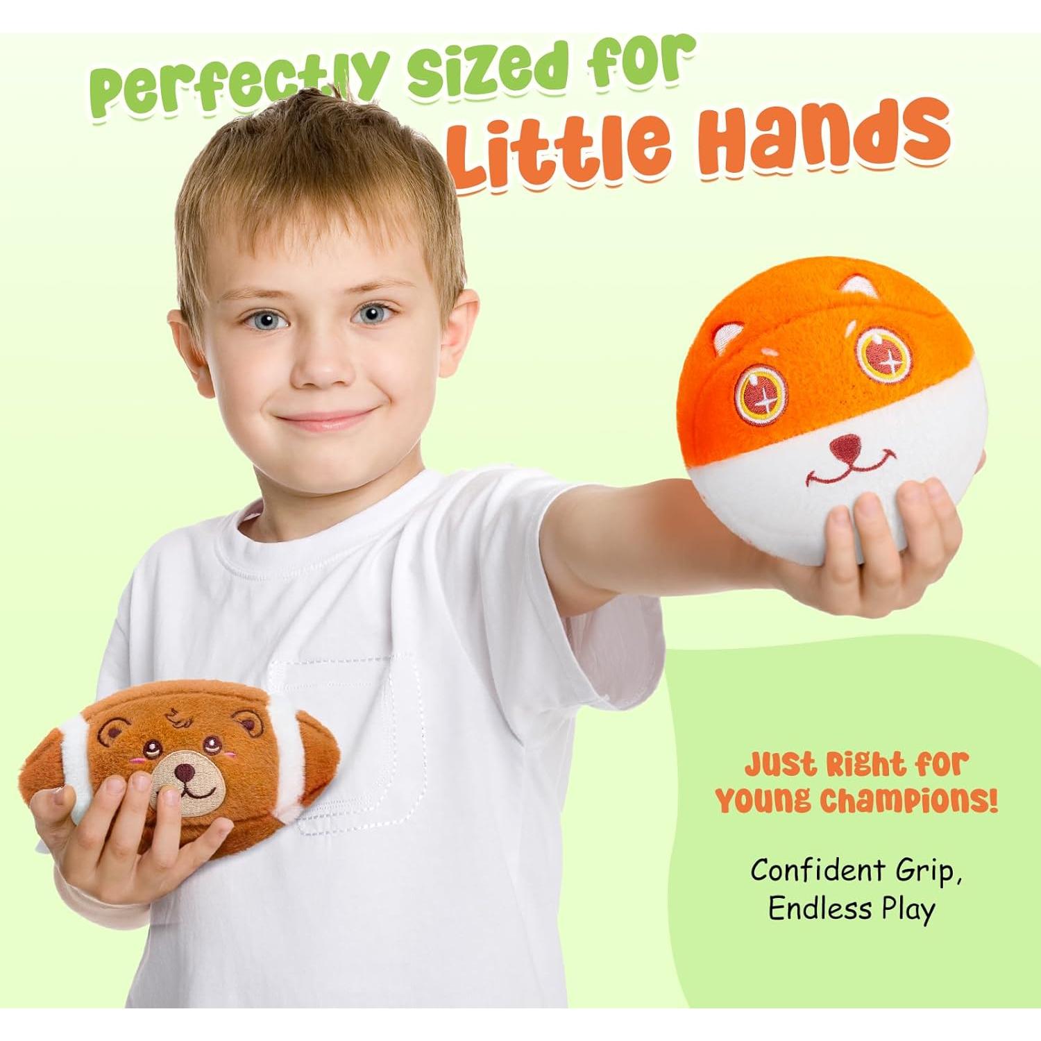 Conjunto de 3 Pelotas Suaves VangeBow para Niños 1-5 Años