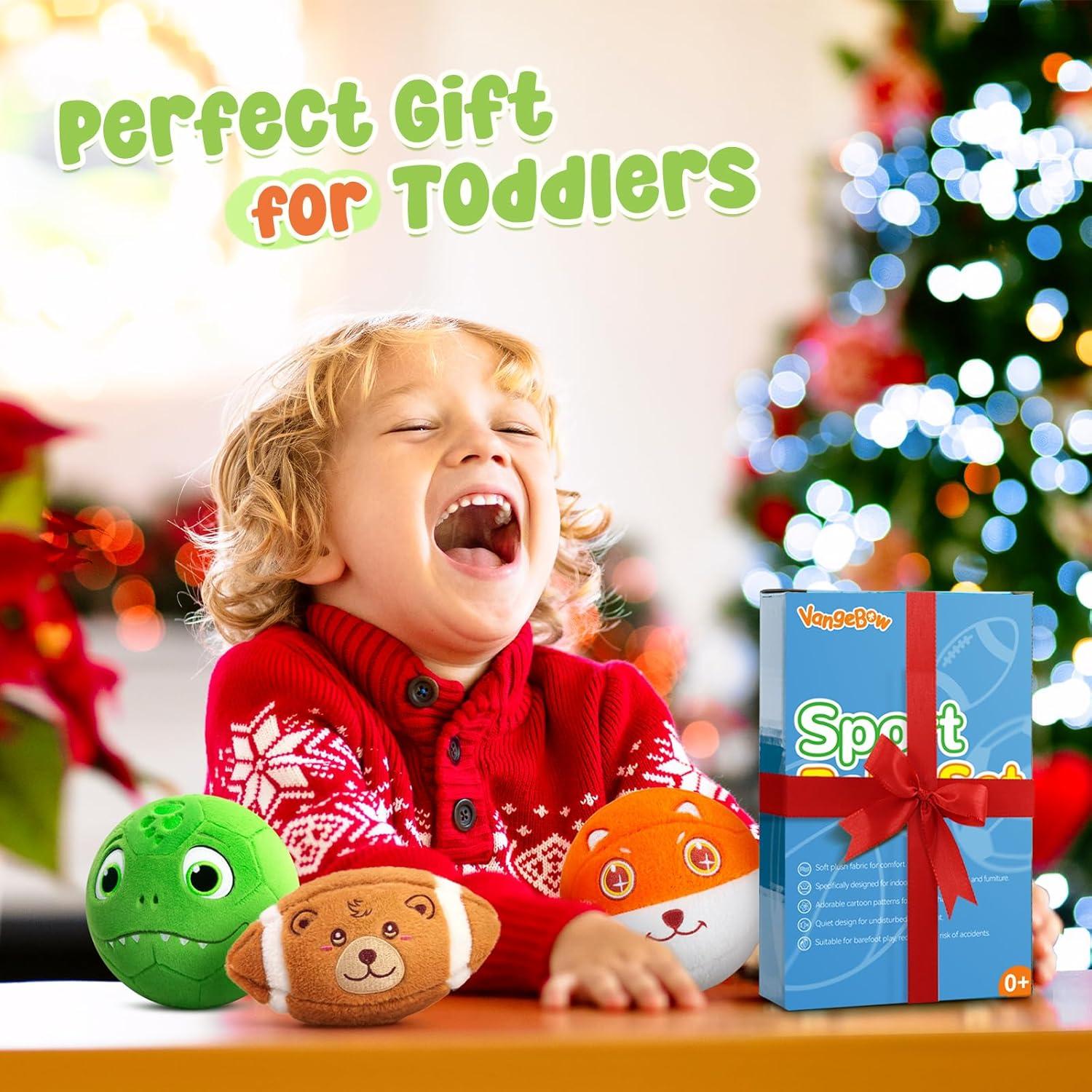 Conjunto de 3 Pelotas Suaves VangeBow para Niños 1-5 Años