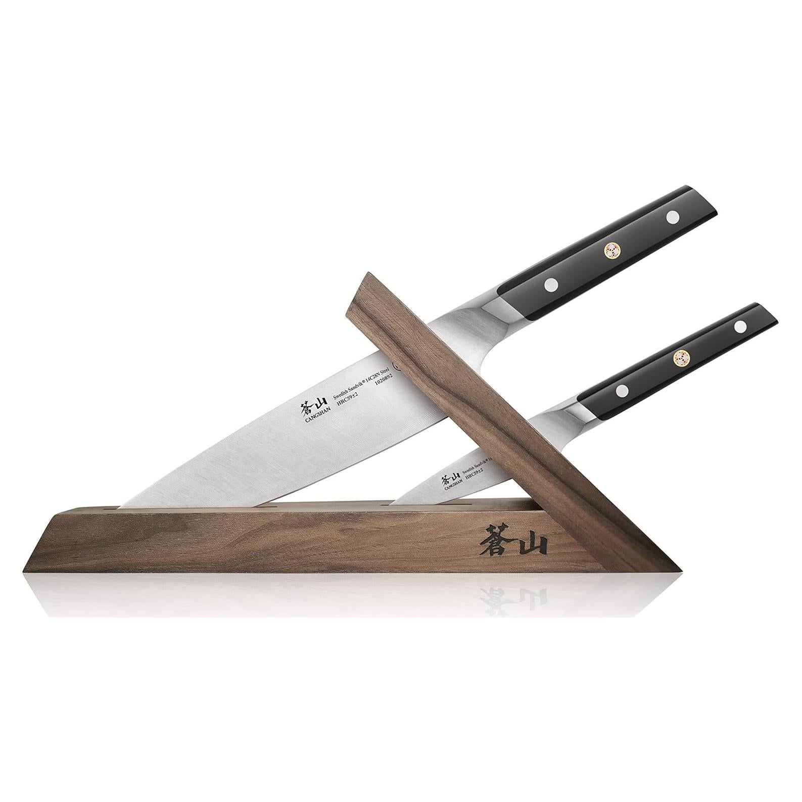 Juego de Cuchillos Forjados Cangshan TC 3 Piezas Acero Sueco