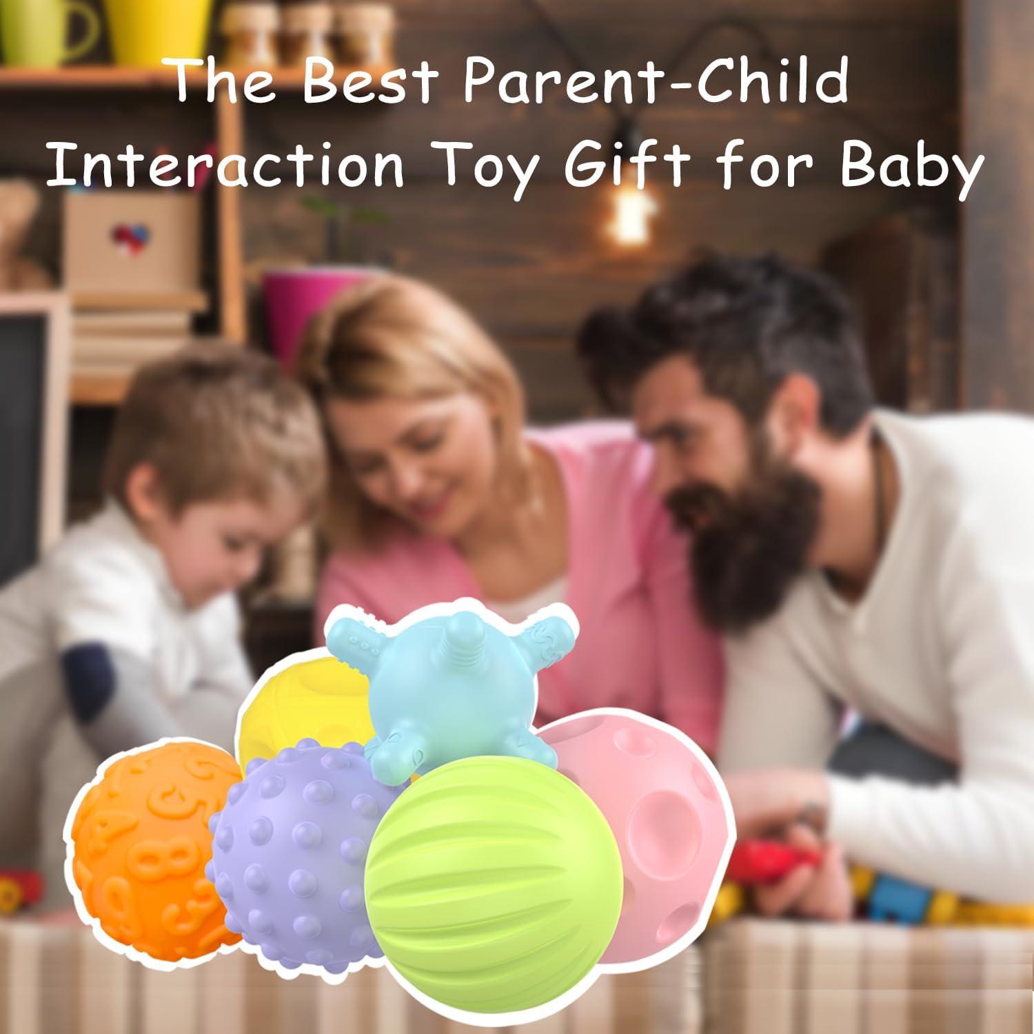 Bolas Sensoriales CALEST 10 PCE para Bebés 6-12 Meses