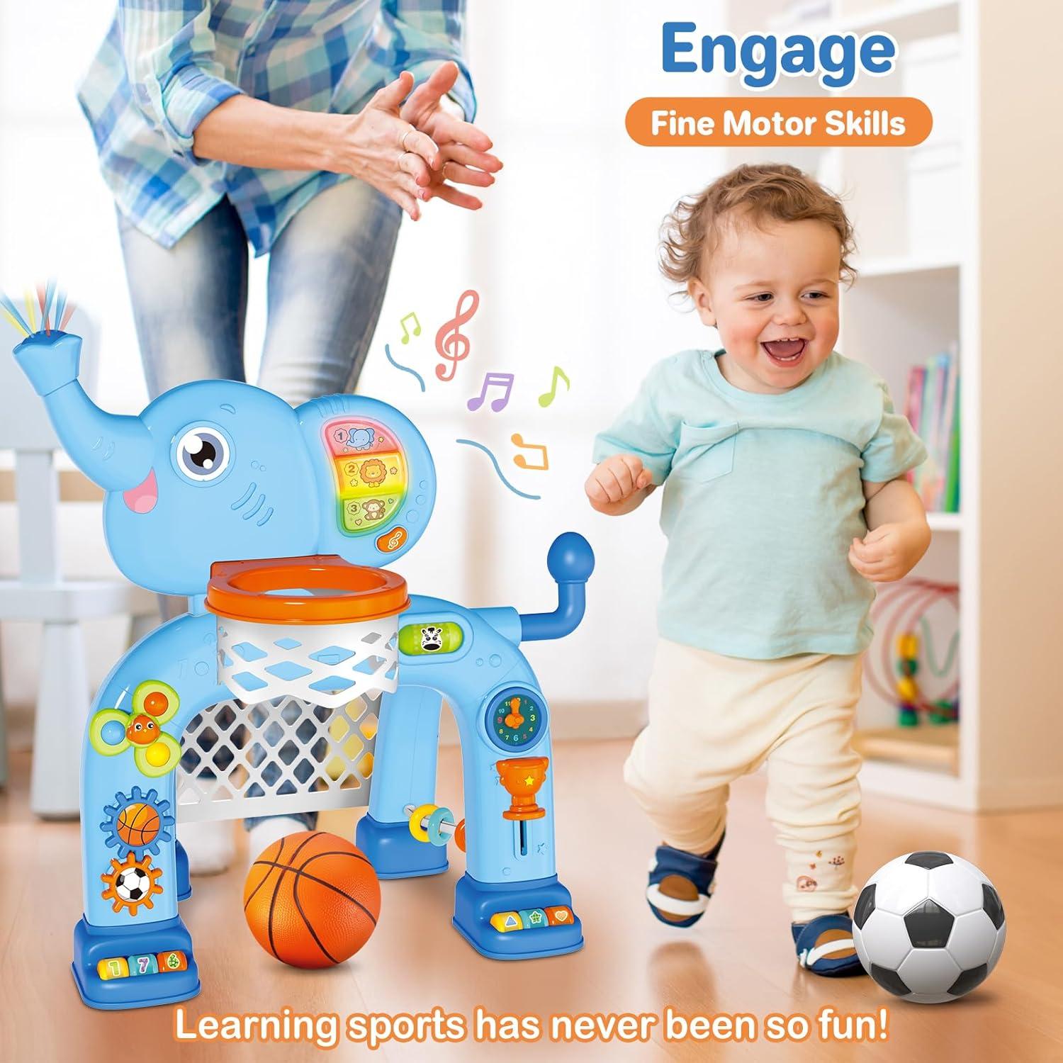 Centro de Actividades Baloncesto y Fútbol SpringFlower 2 en 1