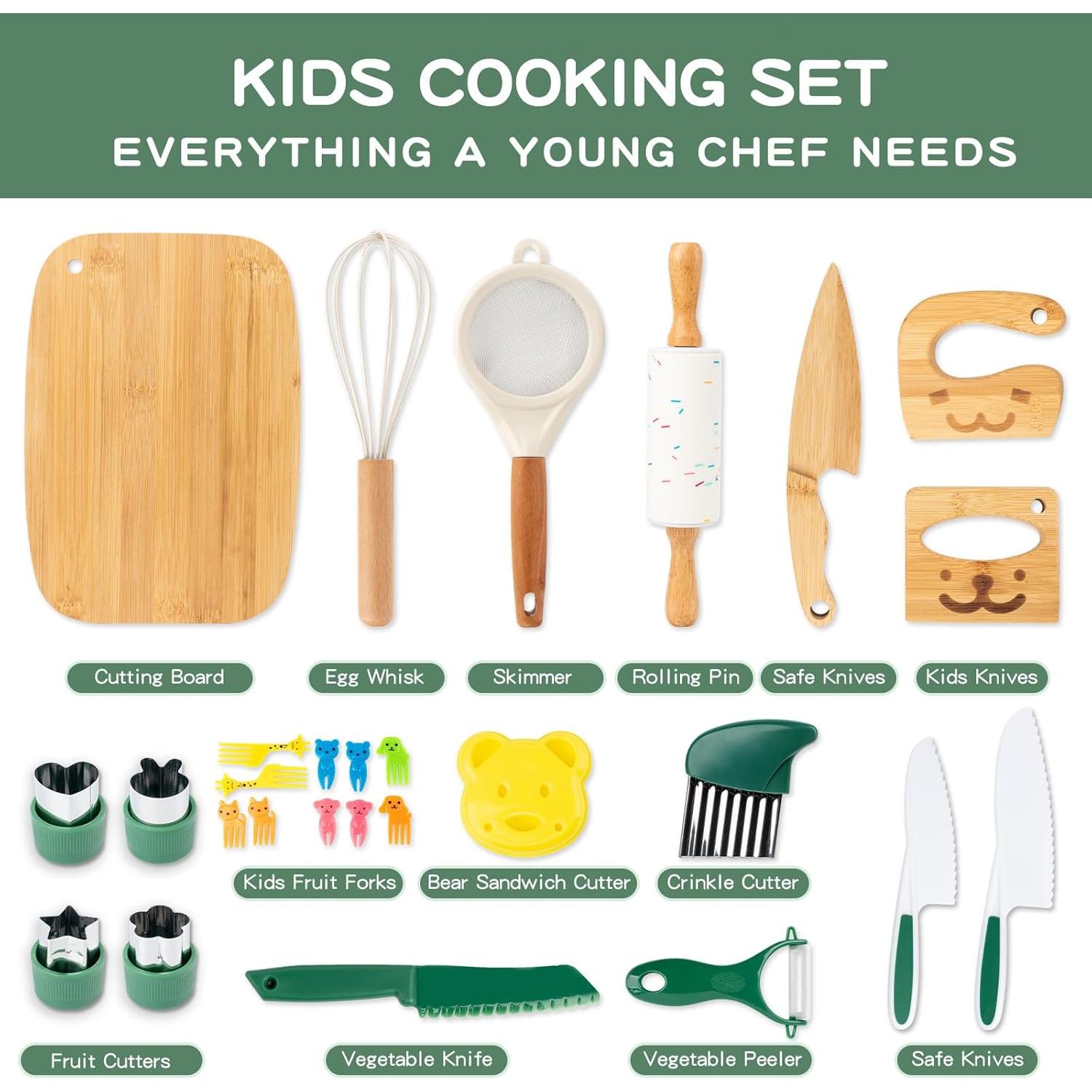Set de Cocina Montessori para Niños 18 Piezas - Edición Ocupada