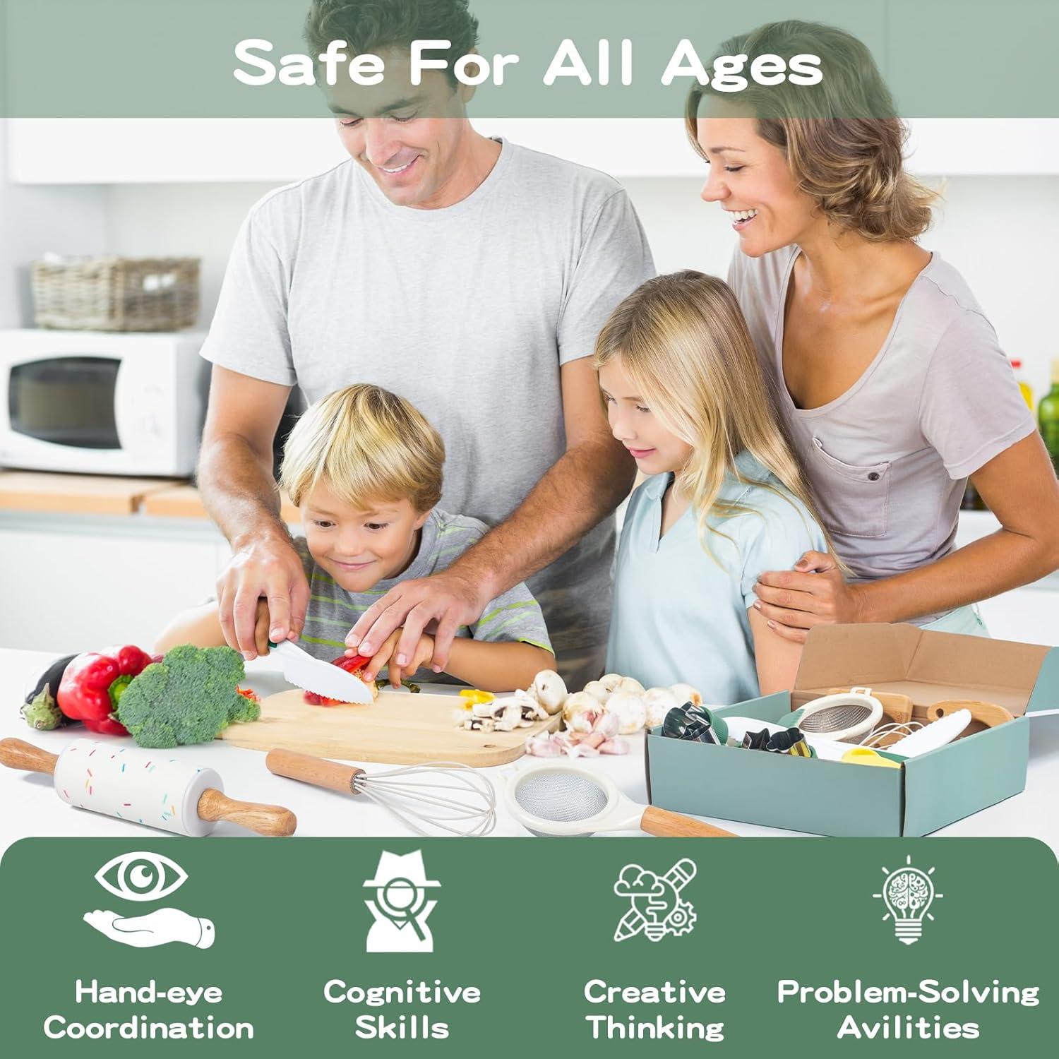 Set de Cocina Montessori para Niños 18 Piezas - Edición Ocupada