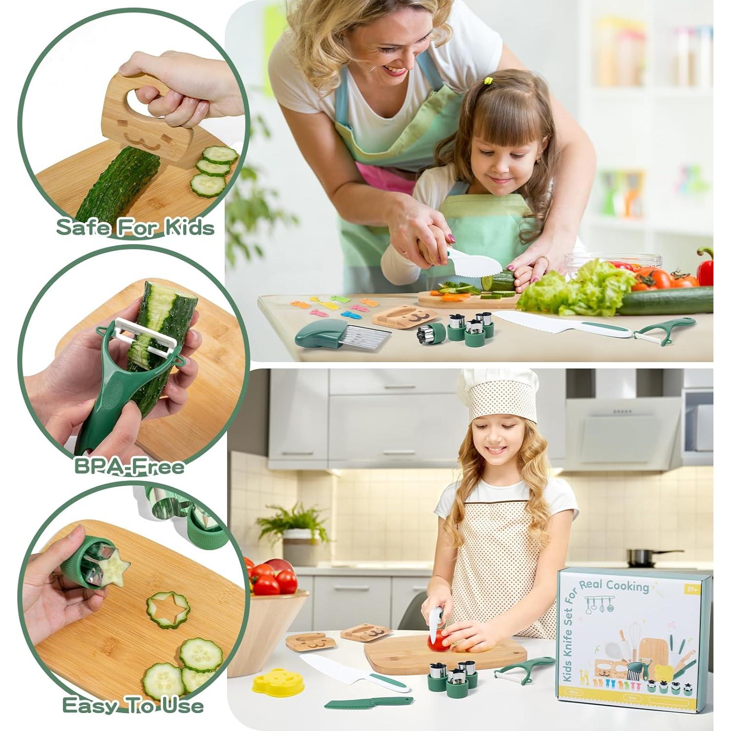 Set de Cocina Montessori para Niños 18 Piezas - Edición Ocupada