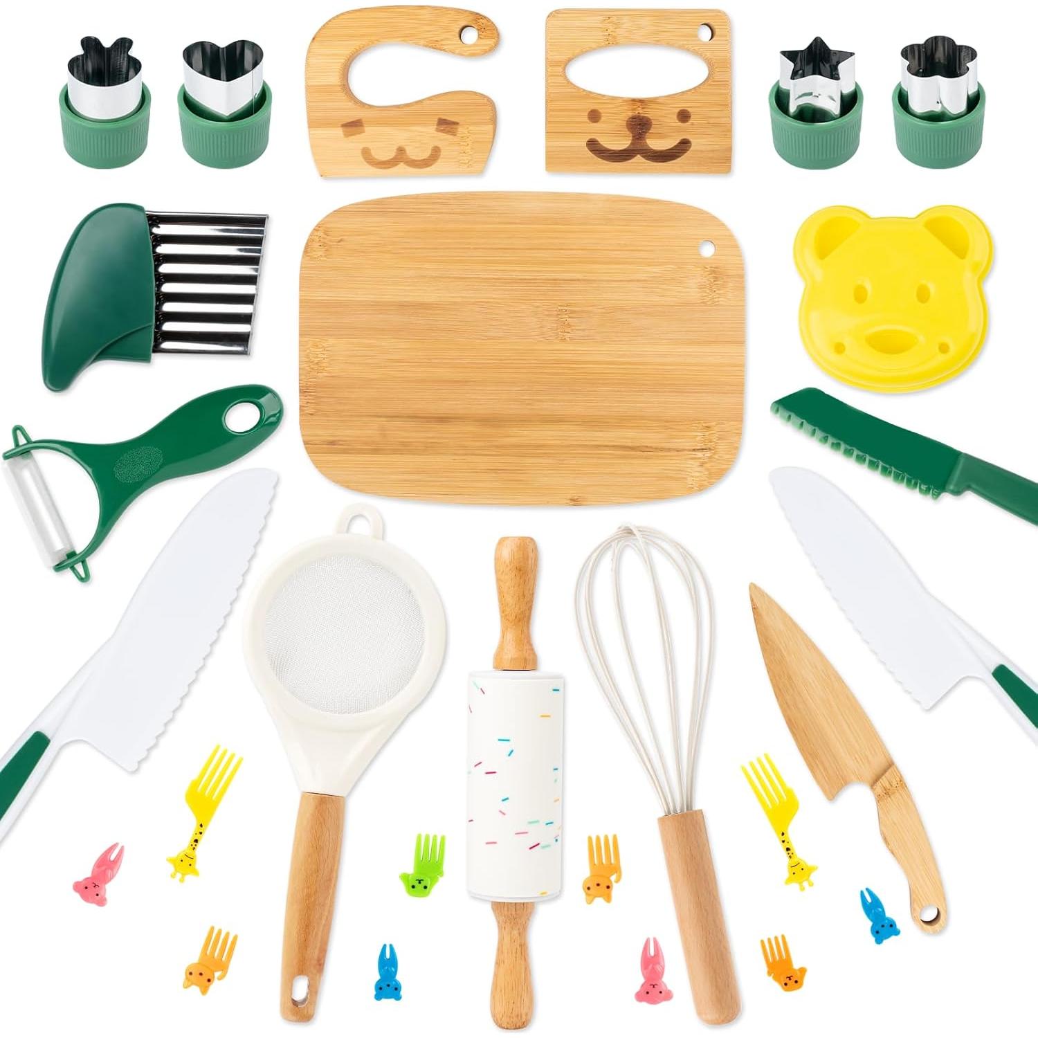 Set de Cocina Montessori para Niños 18 Piezas - Edición Ocupada