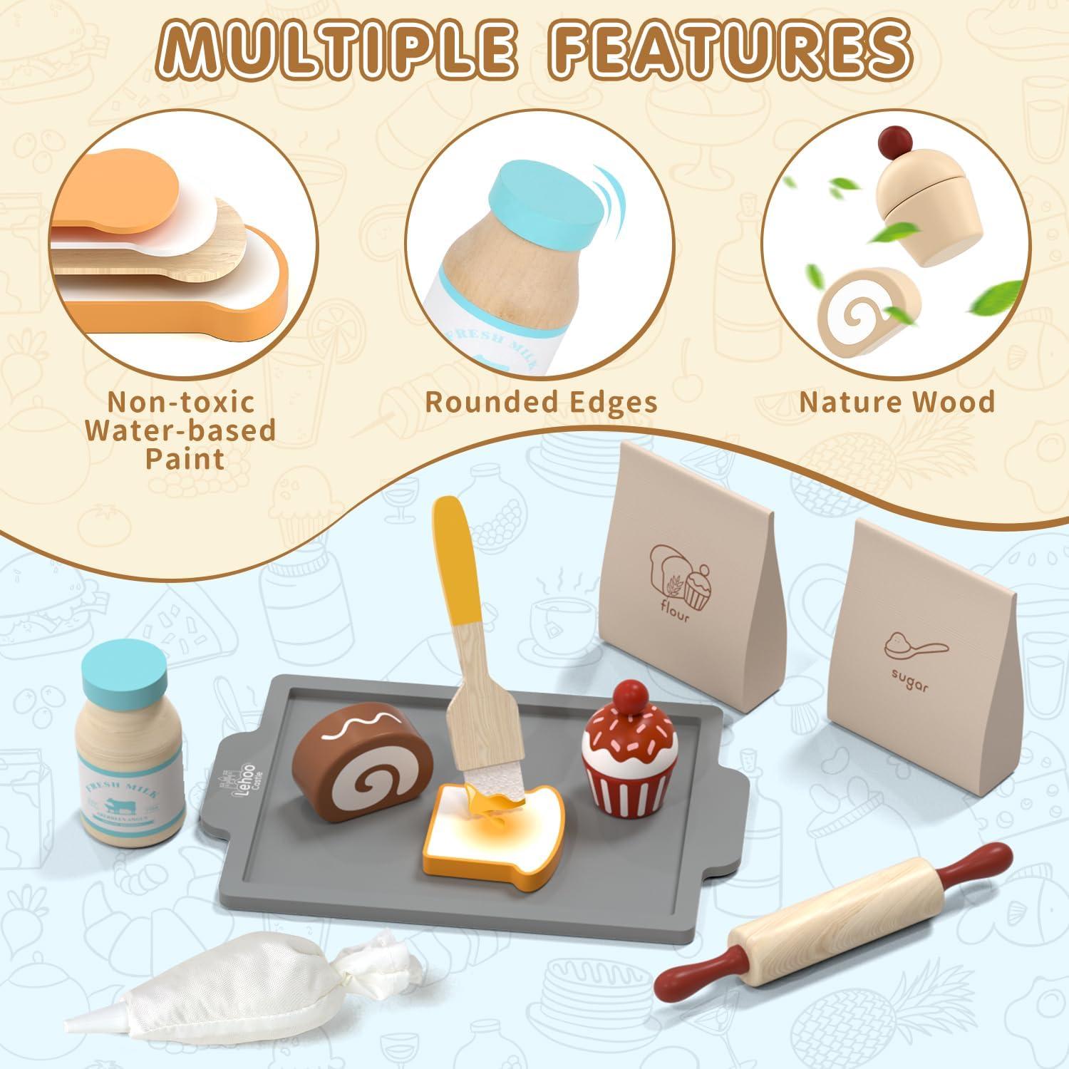 Conjunto de Comida de Juguete Lehoo Castle 23 Piezas