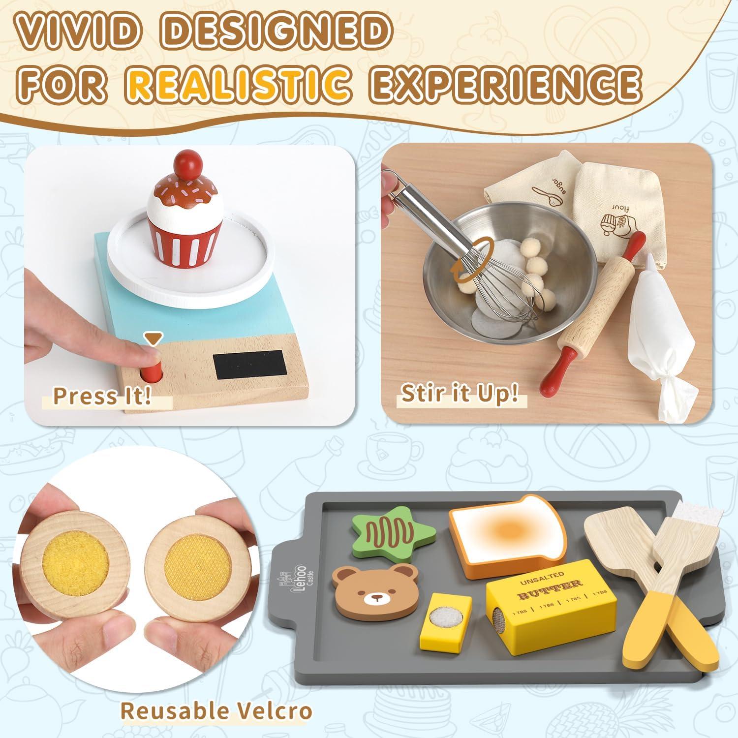 Conjunto de Comida de Juguete Lehoo Castle 23 Piezas