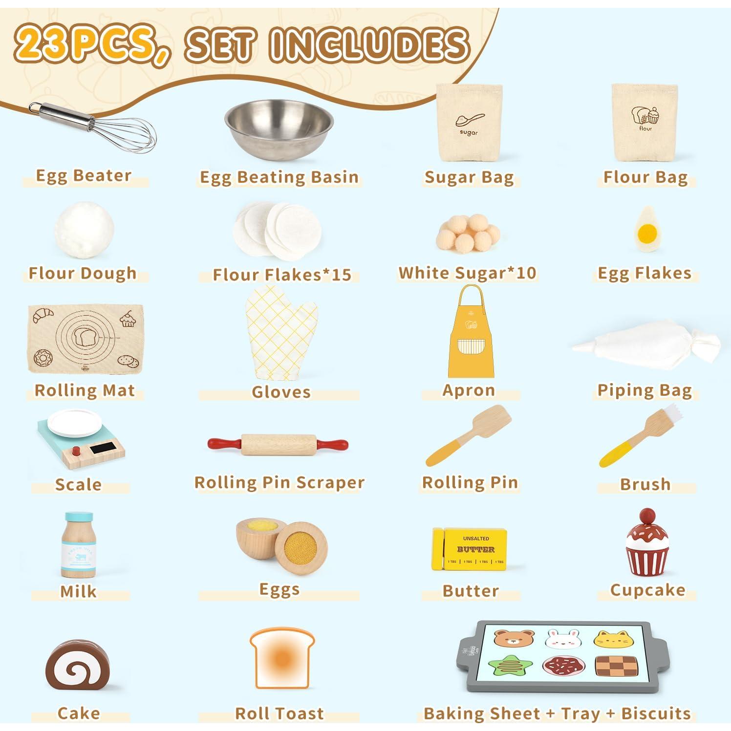 Conjunto de Comida de Juguete Lehoo Castle 23 Piezas