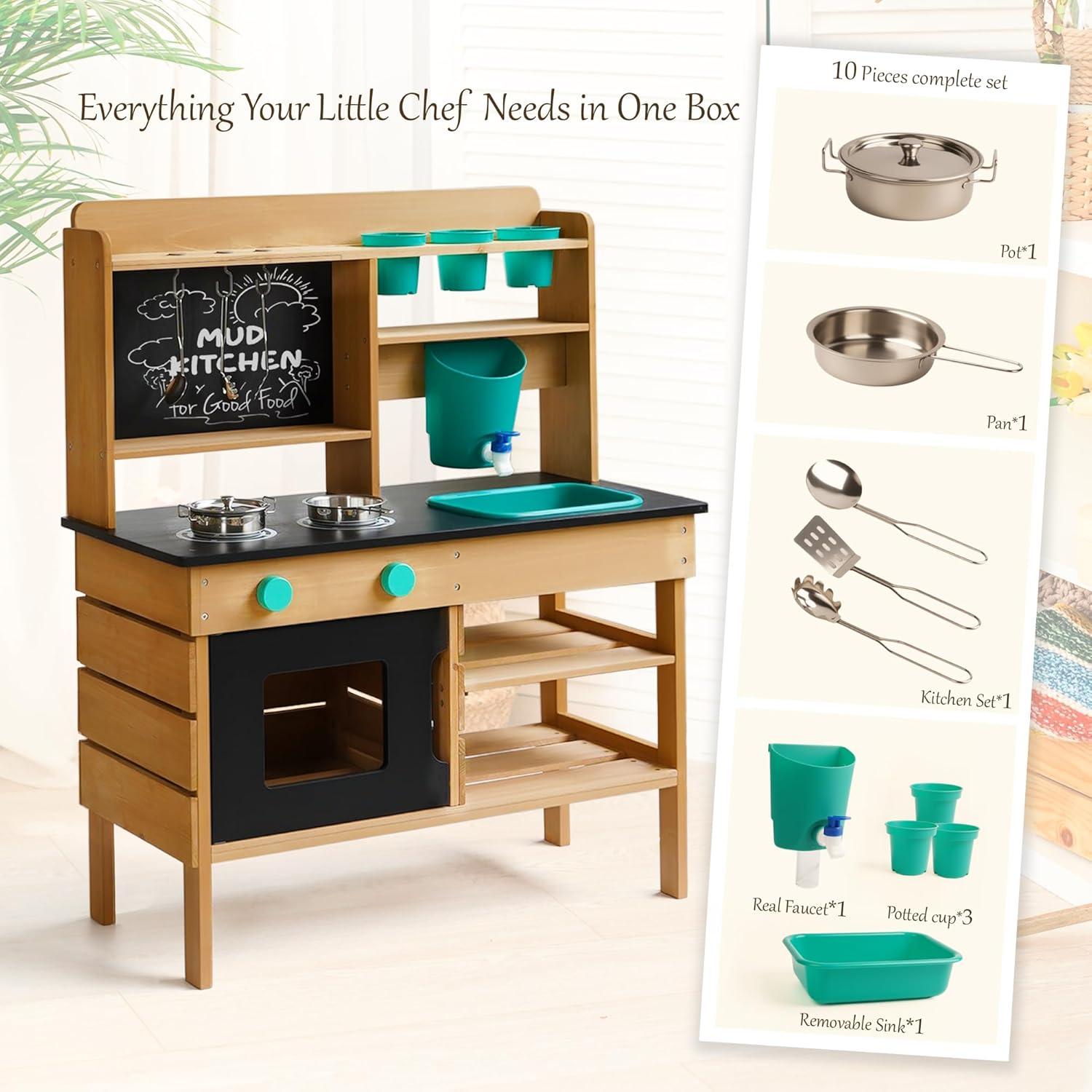 Cocina de barro para niños HANGZHOUSAIPOGUO 90cm con fregadero