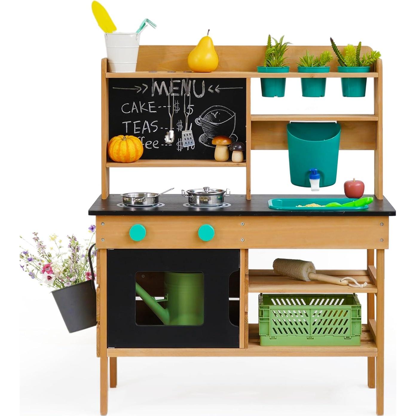 Cocina de barro para niños HANGZHOUSAIPOGUO 90cm con fregadero