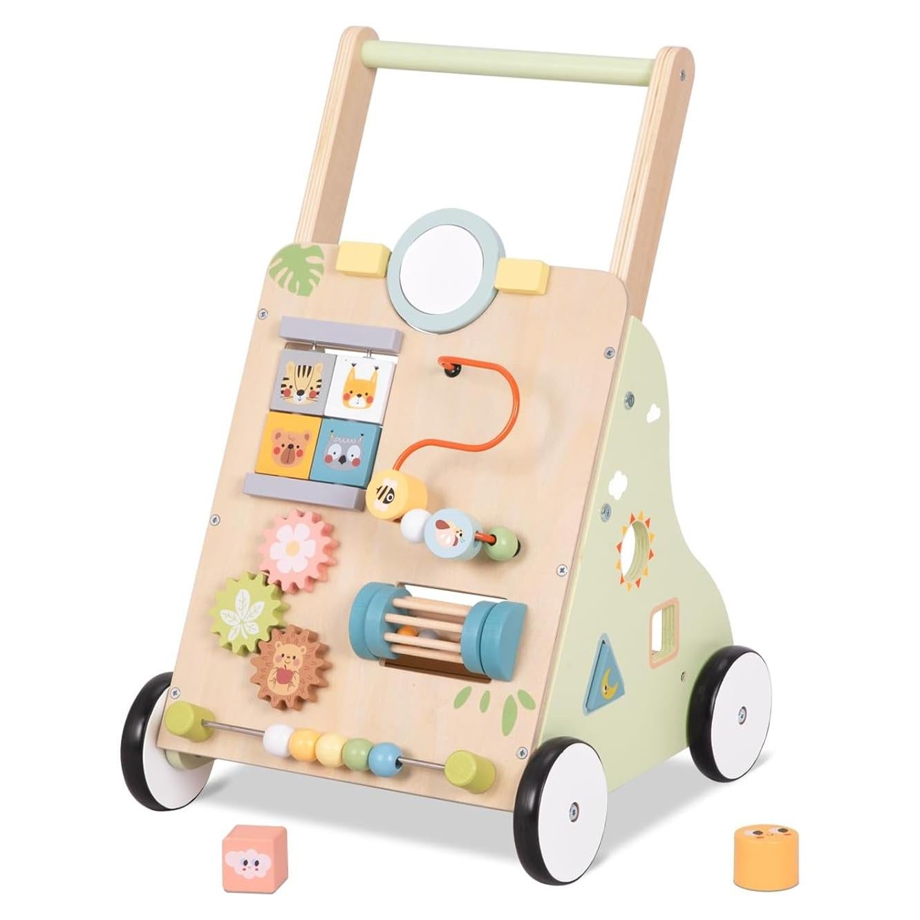 Caminador de Bebé de Madera OOOK Montessori con Actividades