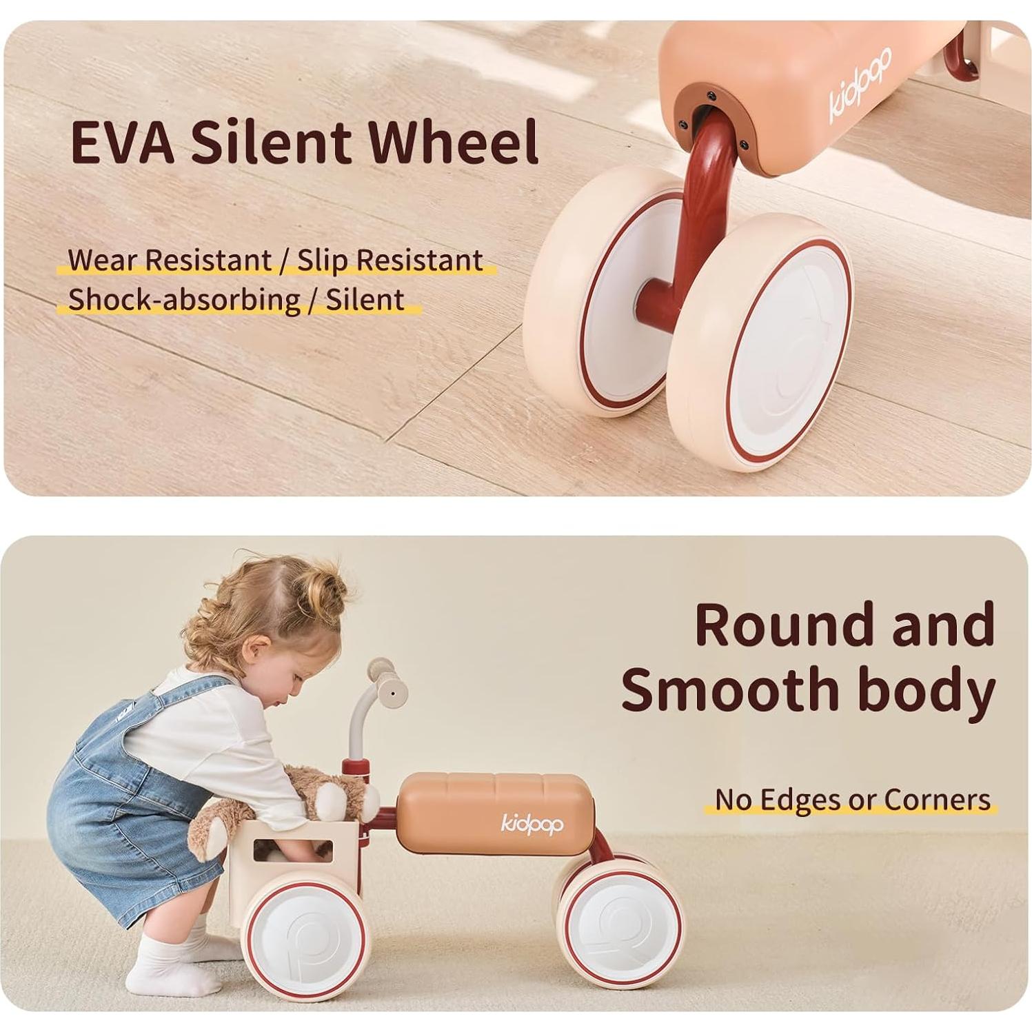 Andador Convertible KIDPOP TOAST con Asiento Desmontable y Canasta