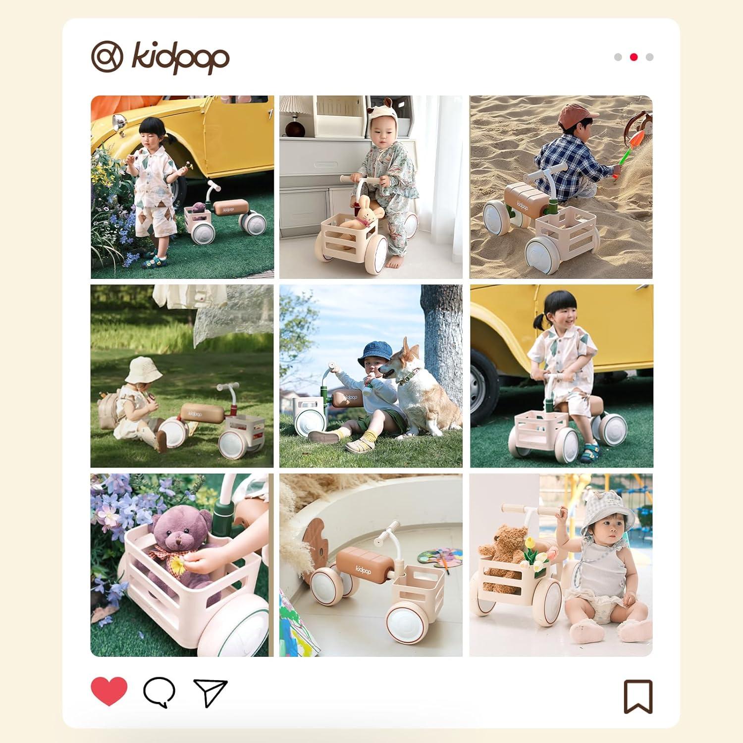 Andador Convertible KIDPOP TOAST con Asiento Desmontable y Canasta