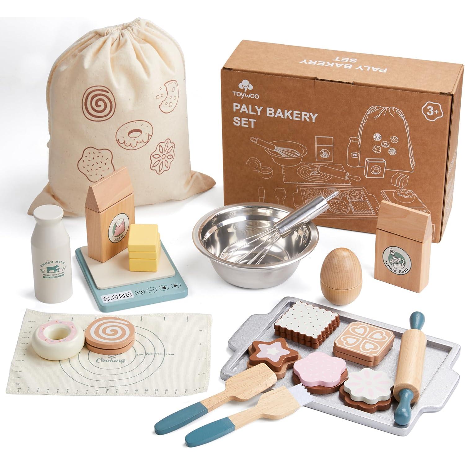 Juegos de Comida de Madera ToyWoo para Niños 3-6 Años