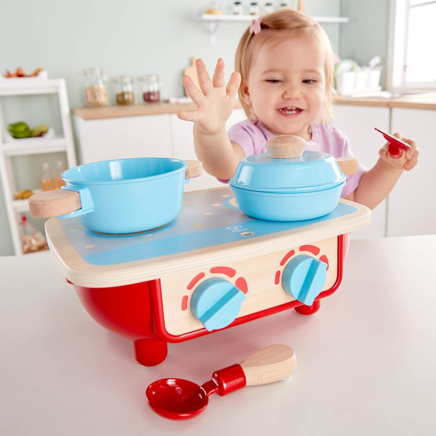 Juego de Cocina de Madera Hape E3170 | Set 6 Piezas para Niños