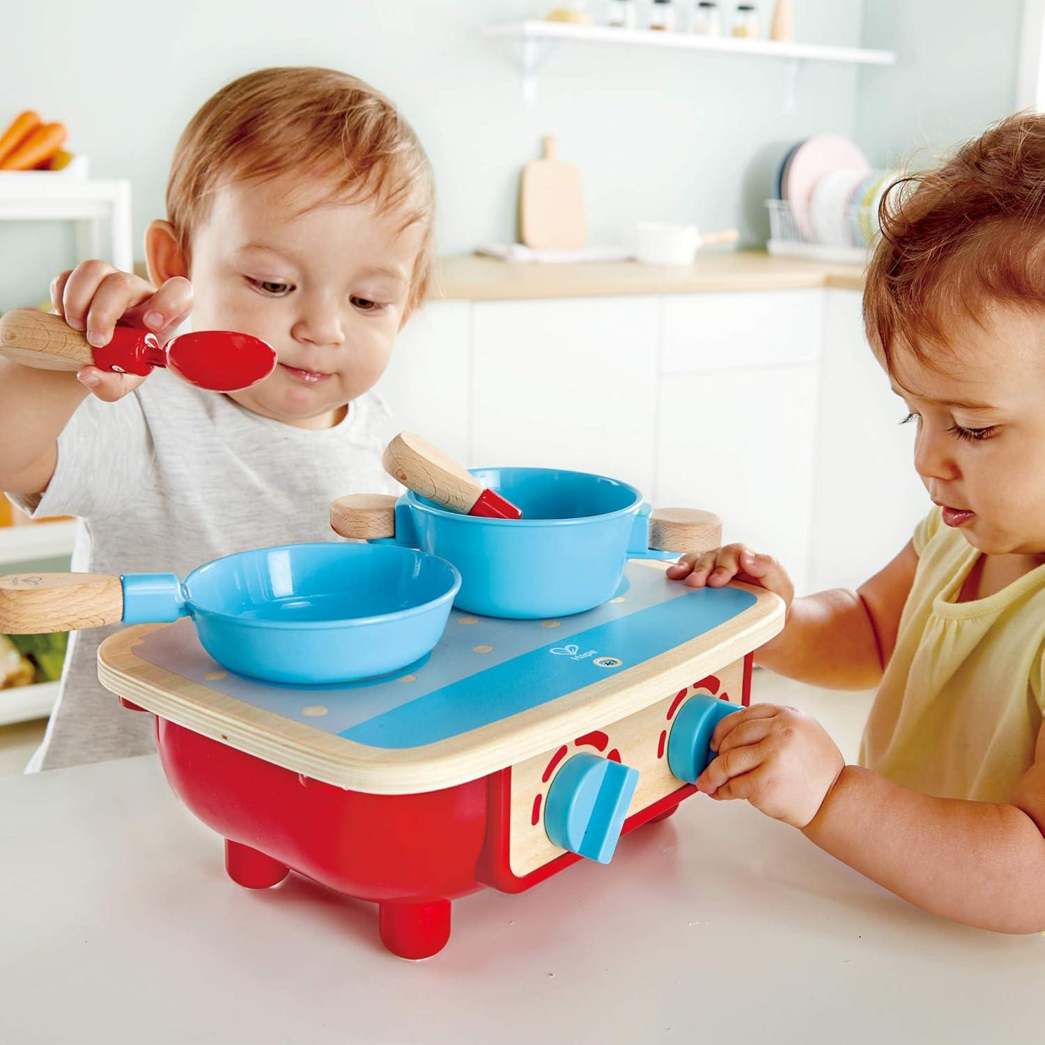 Juego de Cocina de Madera Hape E3170 | Set 6 Piezas para Niños