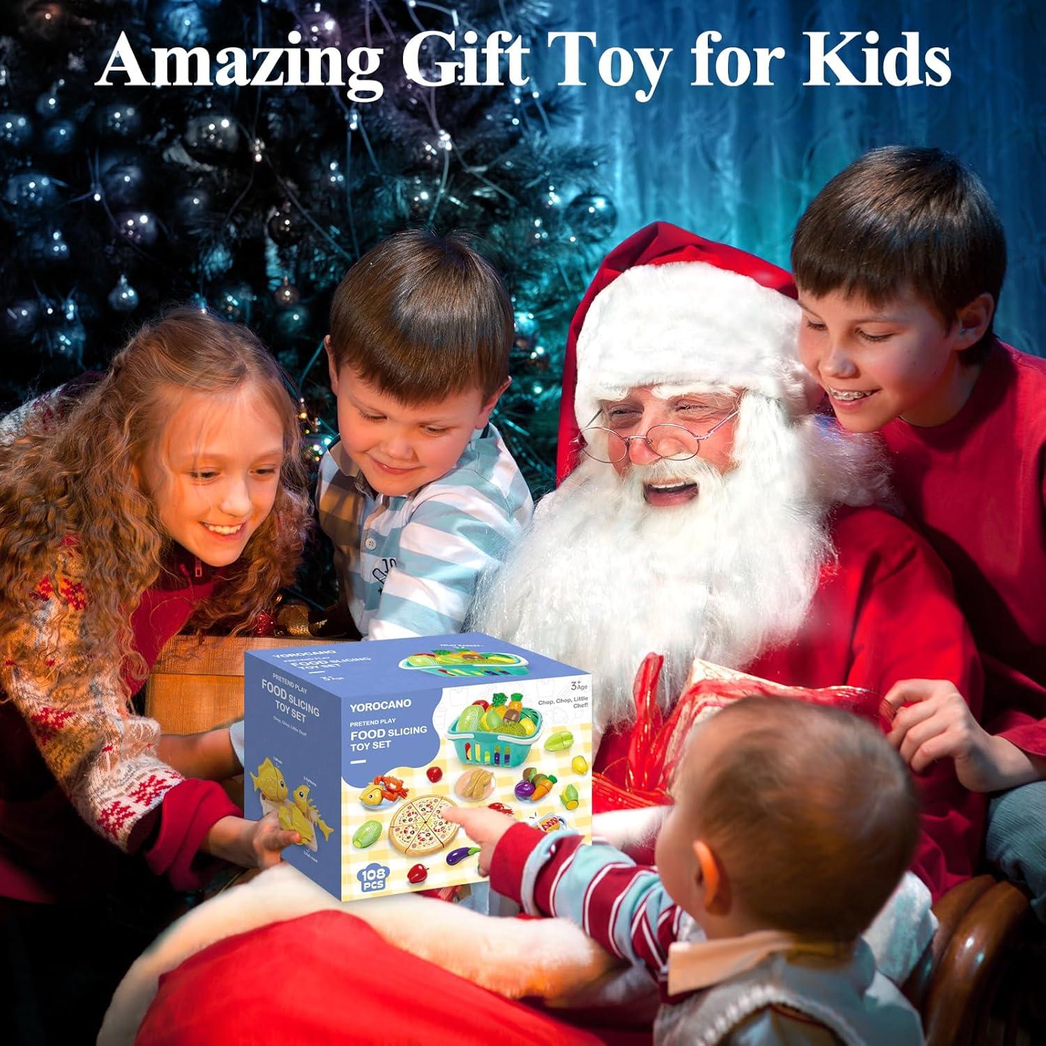 Juego de Comida de Imaginación 108 Piezas - Accesorios de Cocina Infantil