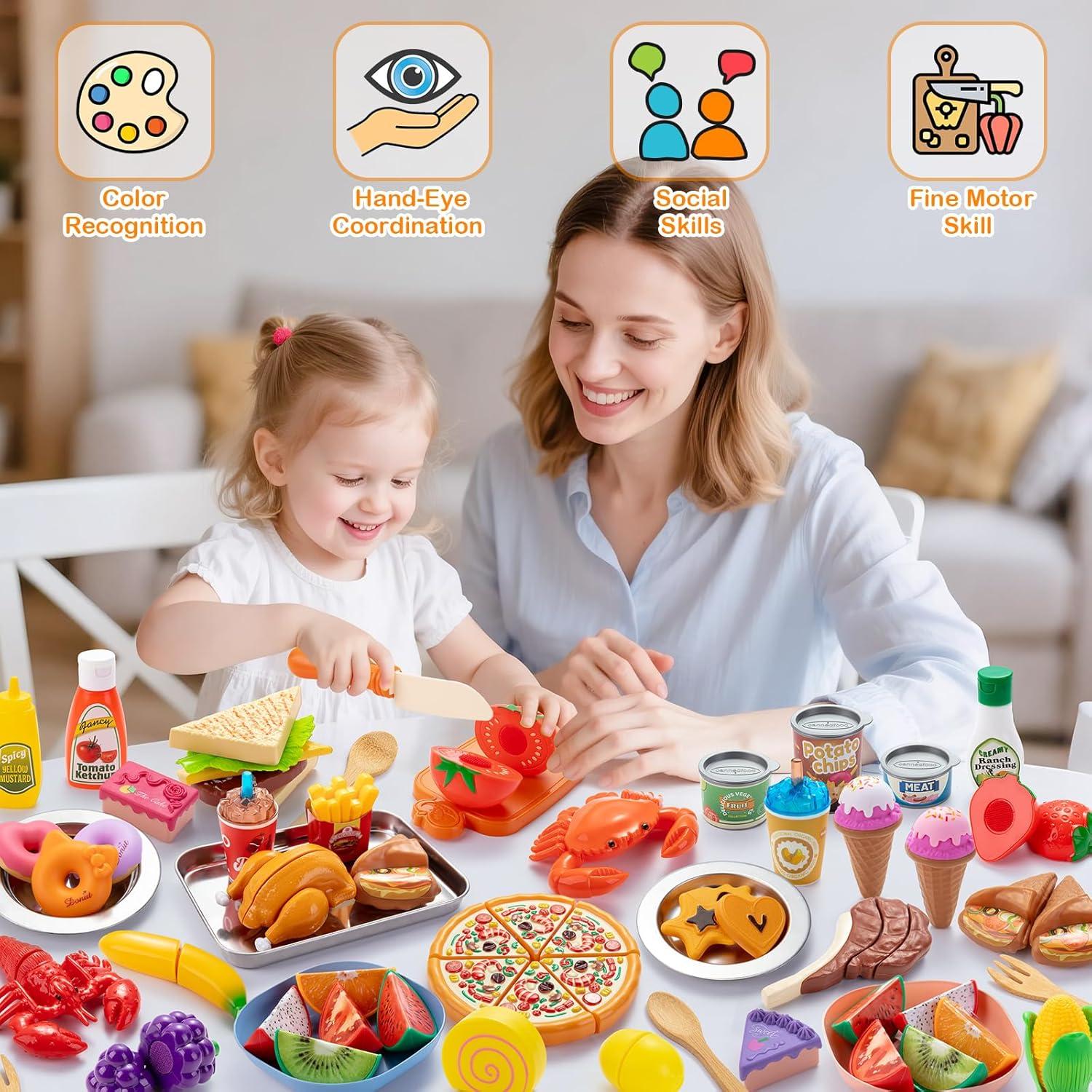 Juego de Comida de Juguete Juboury para Niños 1.1 kg 26x17x20 cm