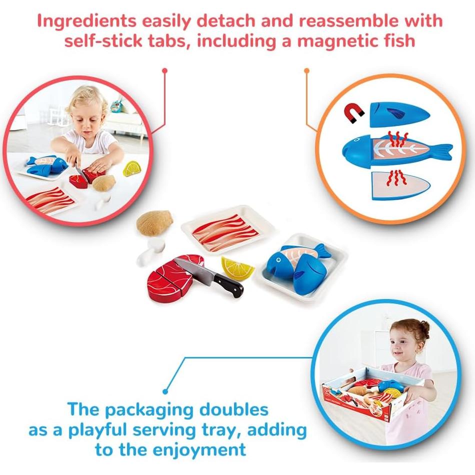 Conjunto de Comida de Juego Hape - Proteínas para Niños