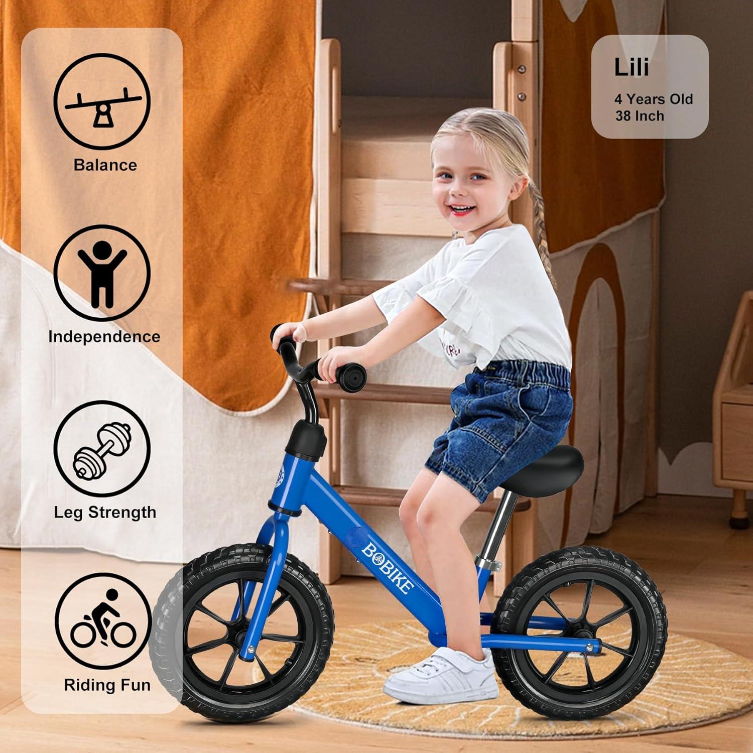Bicicleta de Equilibrio Bobike Azul para Niños 2-5 Años