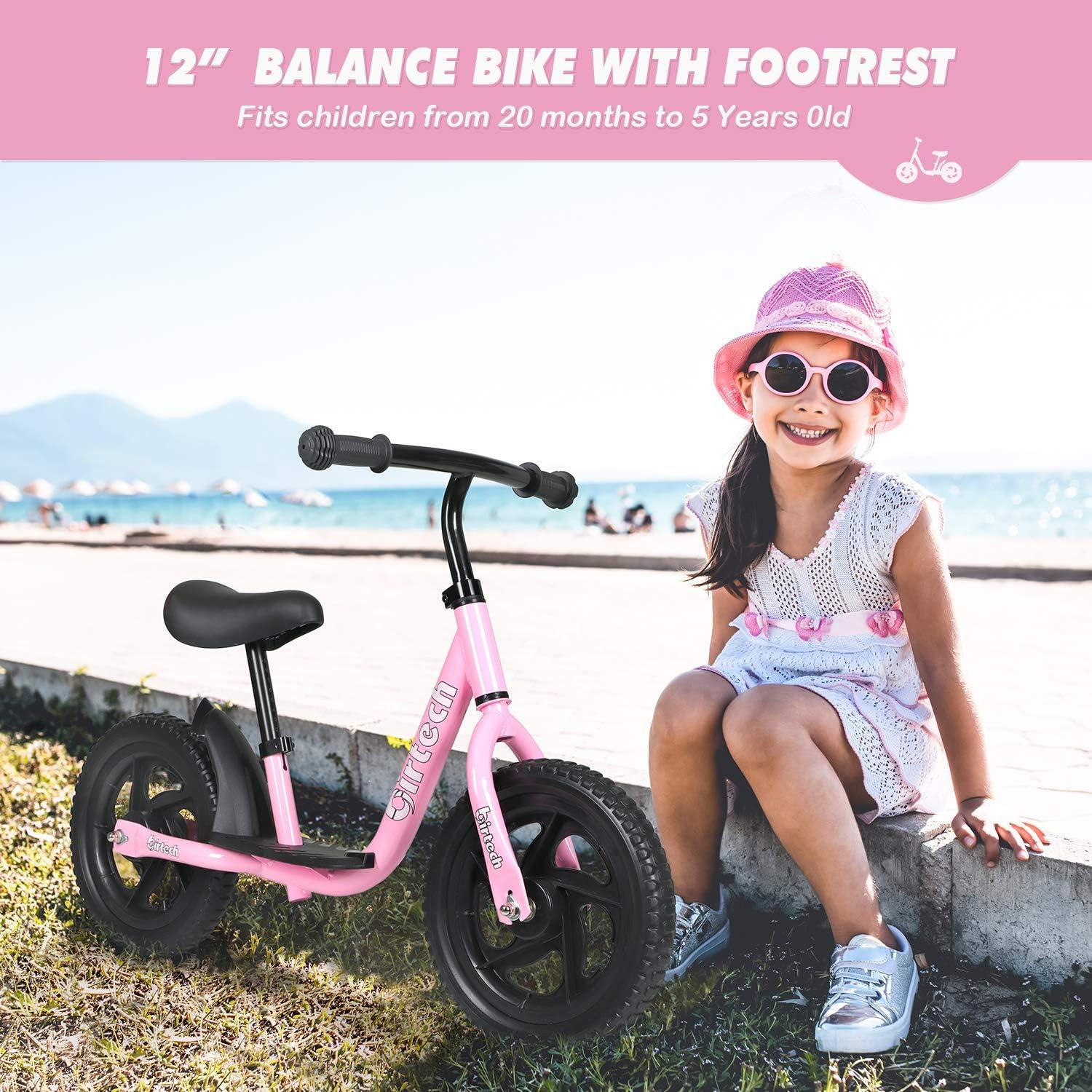 Bicicleta de Equilibrio Birtech Rosa 12 Pulgadas Ajustable