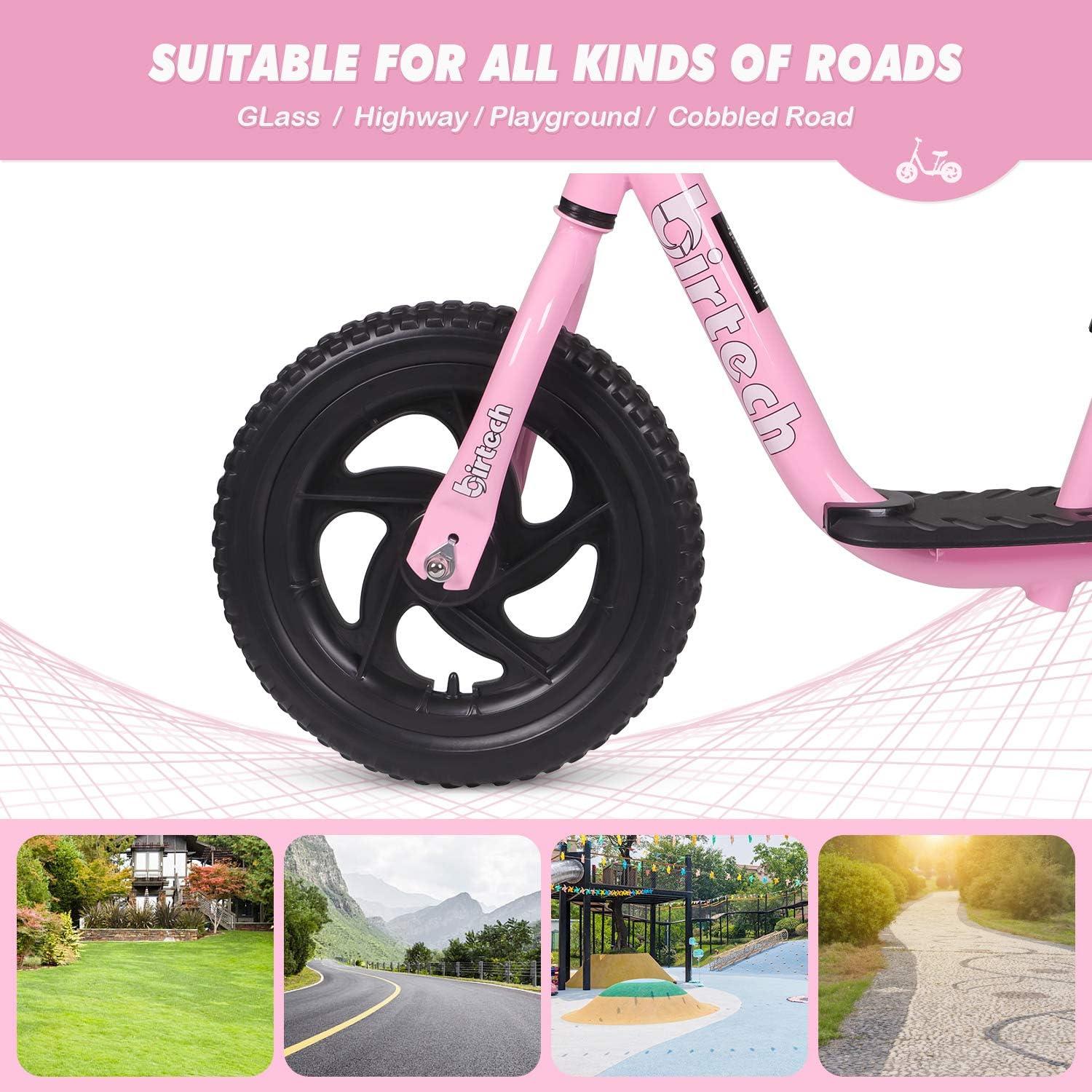 Bicicleta de Equilibrio Birtech Rosa 12 Pulgadas Ajustable