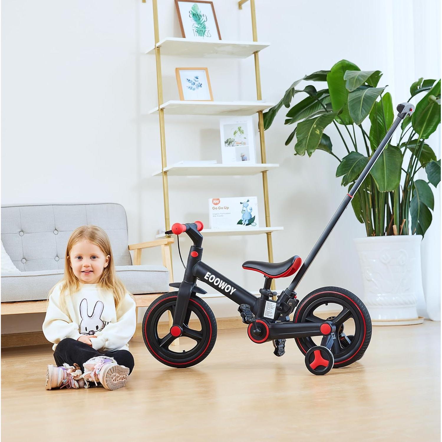 Bicicleta de Equilibrio Plegable EOOWOY para Niños 2-5 Años