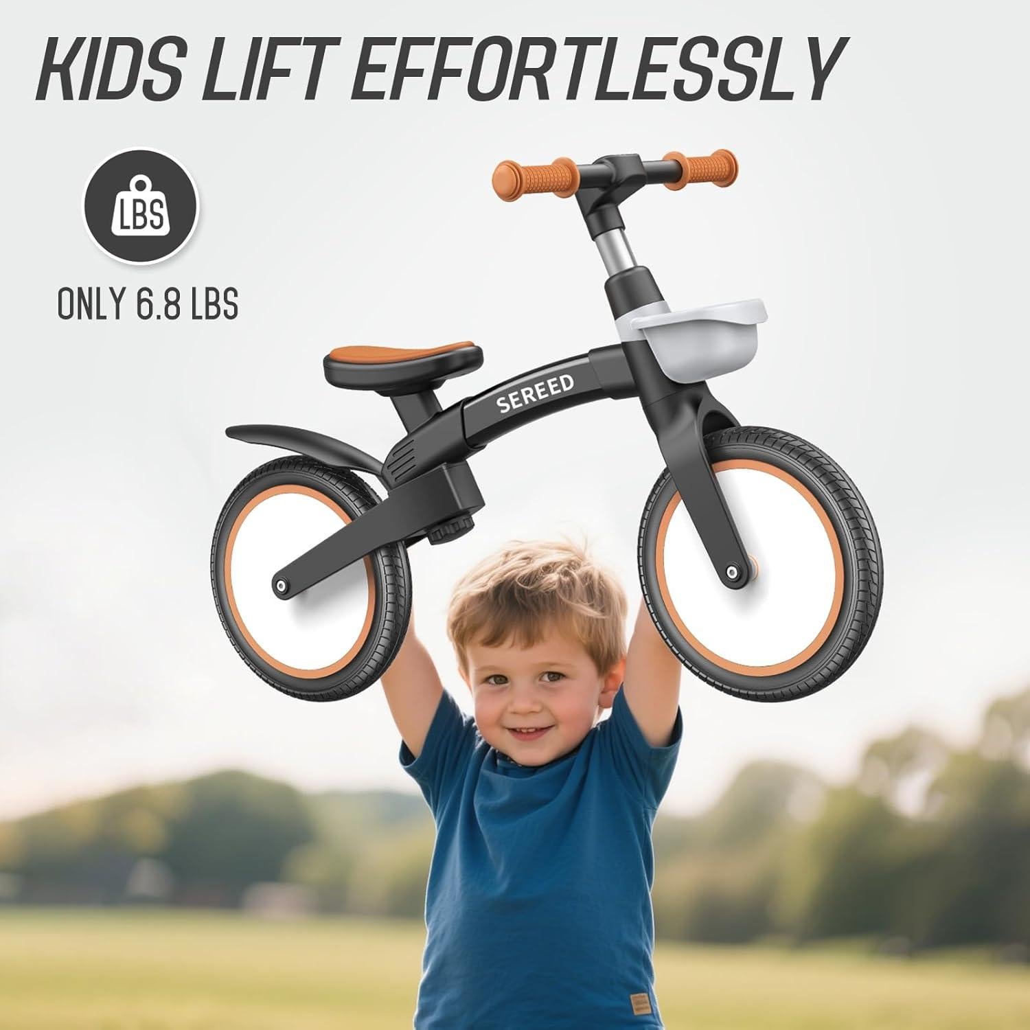 Bicicleta de Equilibrio SEREED B208 Plegable 12" para Niños