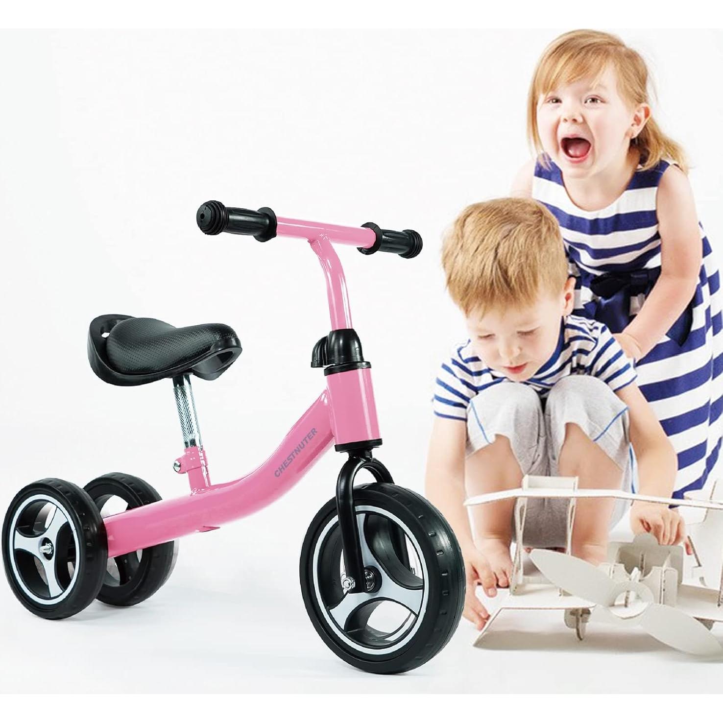 Bicicleta de Equilibrio CHESTNUTER Rosa para Bebés 1-3 Años