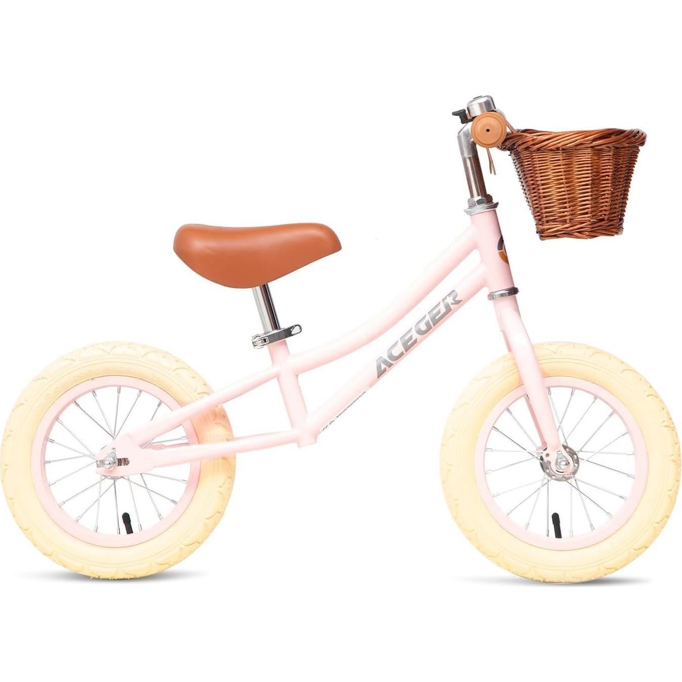 Bicicleta de Equilibrio ACEGER 12" Rosa para Niños 2-5 Años