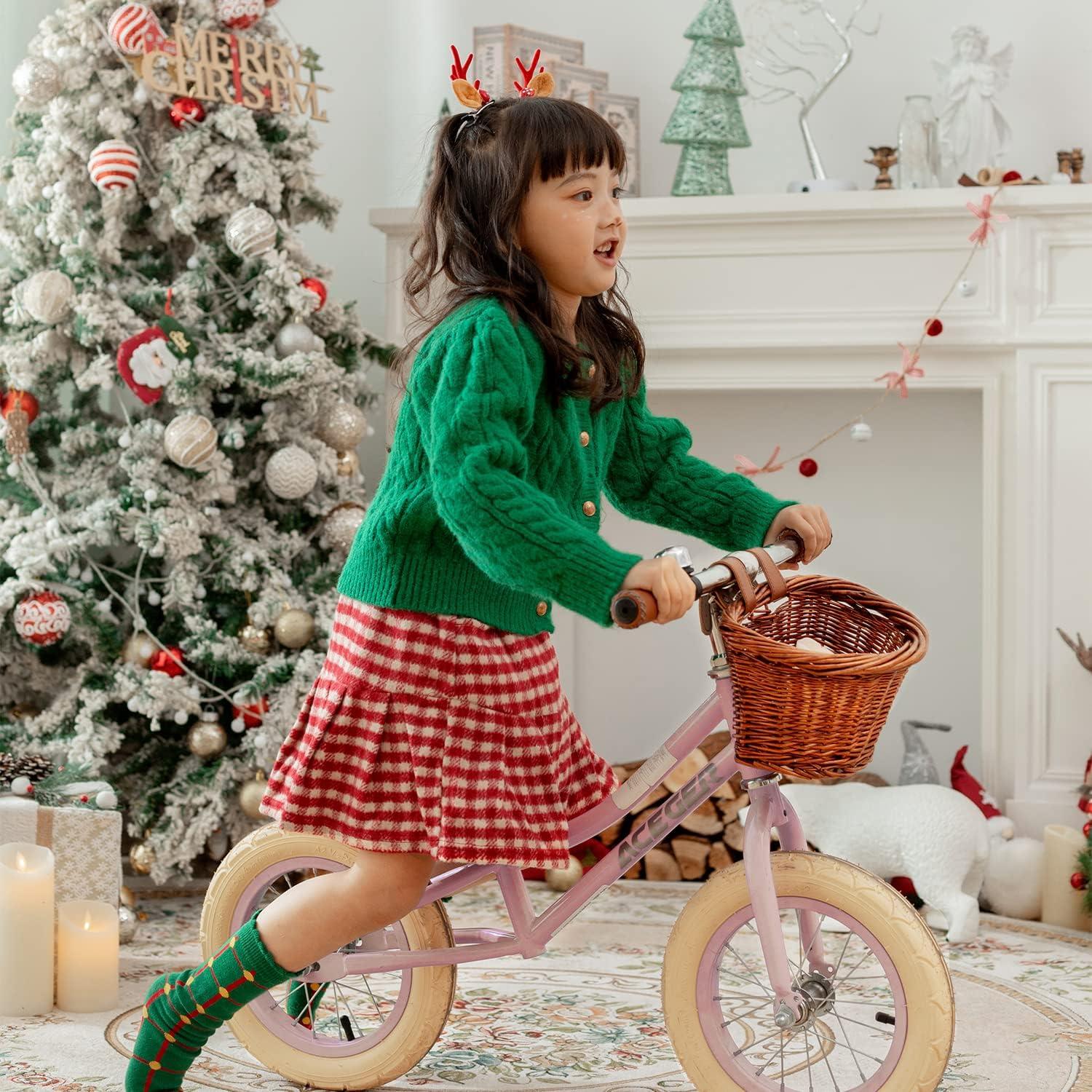 Bicicleta de Equilibrio ACEGER 12" Rosa para Niños 2-5 Años