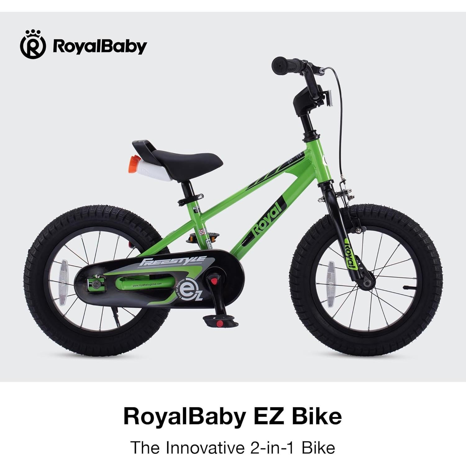 Bicicleta de Equilibrio RoyalBaby Freestyle EZ 14" Verde