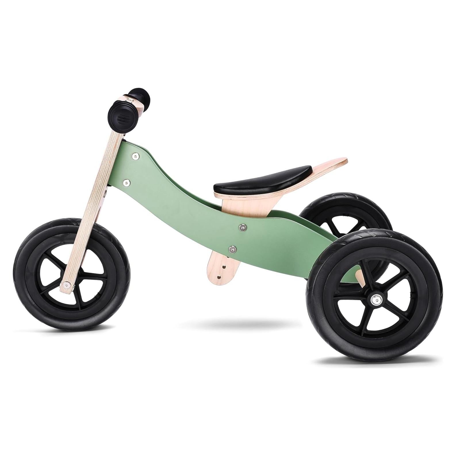 Bicicleta de Equilibrio de Madera Banana Bike Verde 76.2 cm